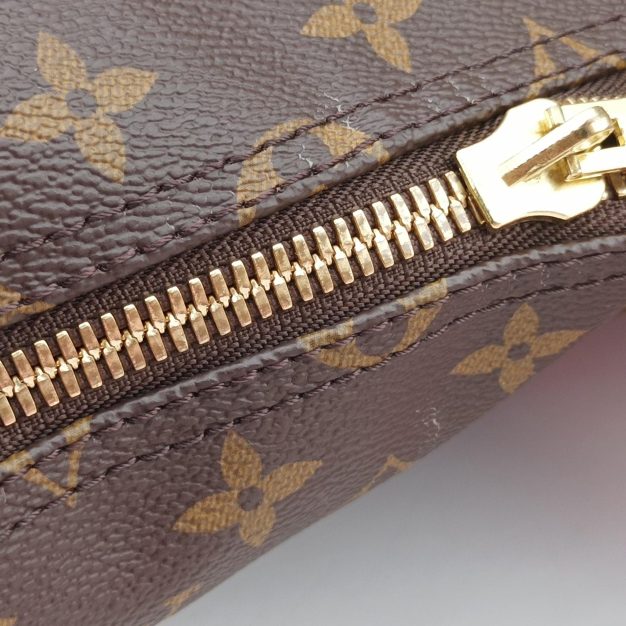 Pre-owned Louis Vuitton Keepall Bandouliere 50 Brown×red Monogram canvas M44740 shoulderbag | stylenewstar
