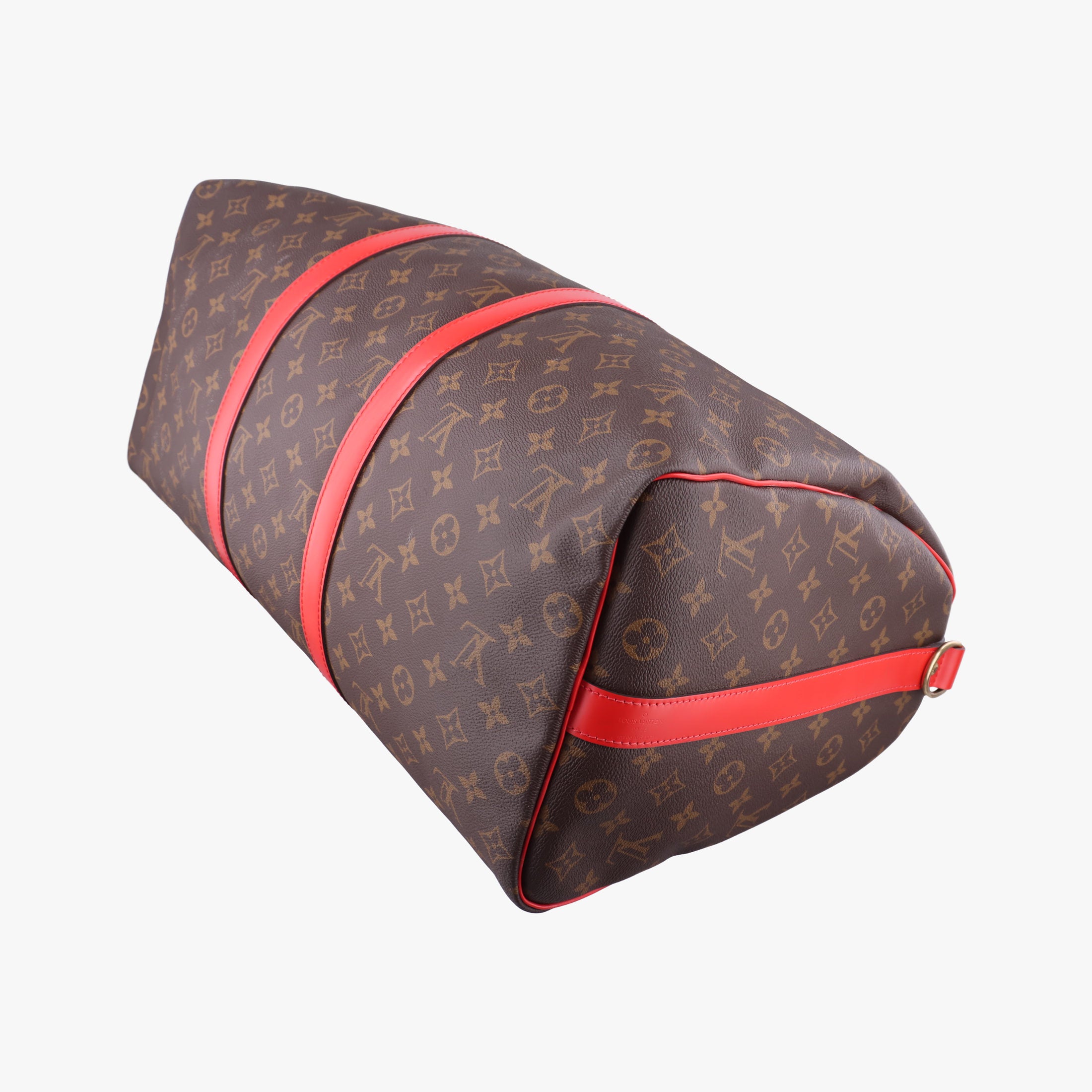 Pre-owned Louis Vuitton Keepall Bandouliere 50 Brown×red Monogram canvas M44740 shoulderbag | stylenewstar