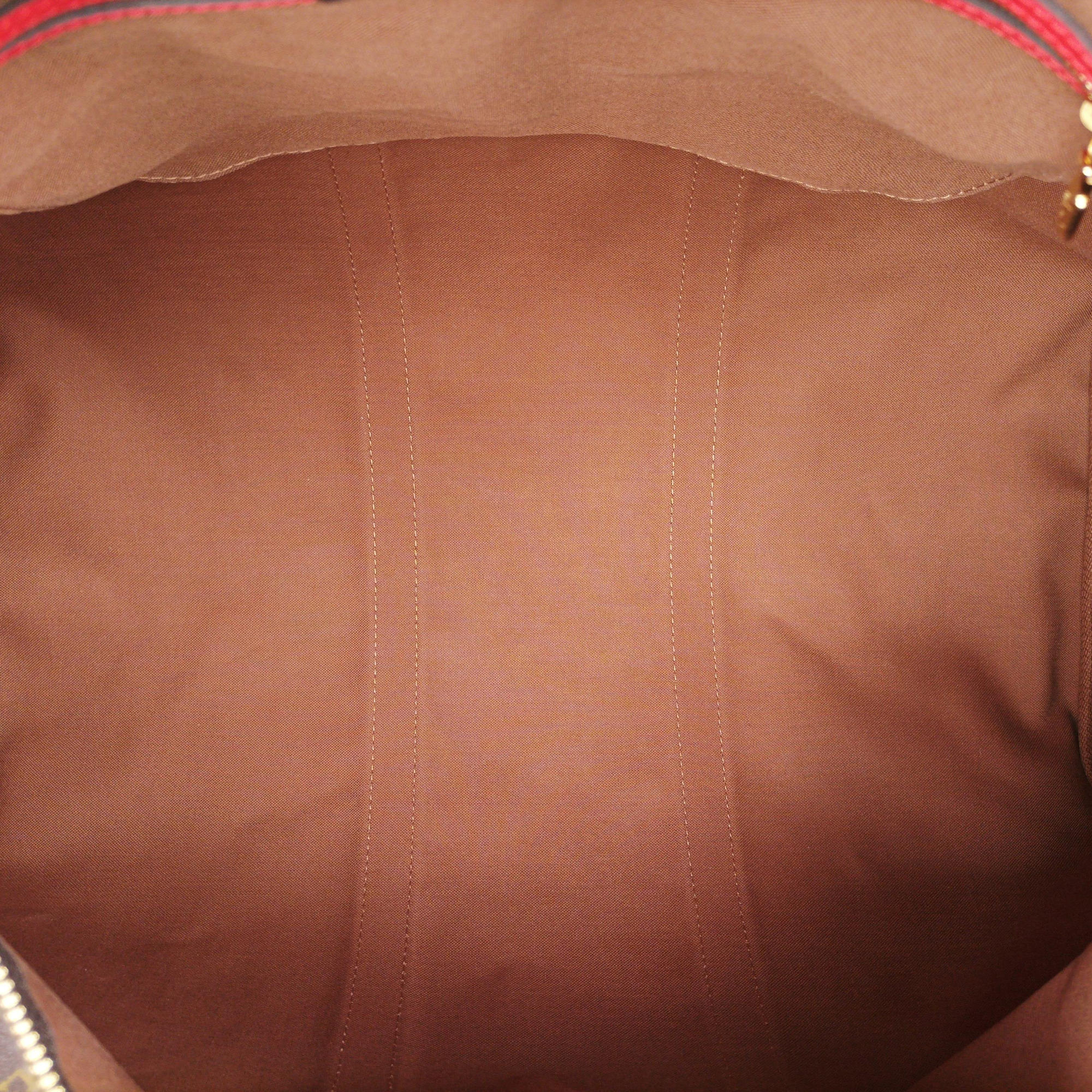 Pre-owned Louis Vuitton Keepall Bandouliere 50 Brown×red Monogram canvas M44740 shoulderbag | stylenewstar