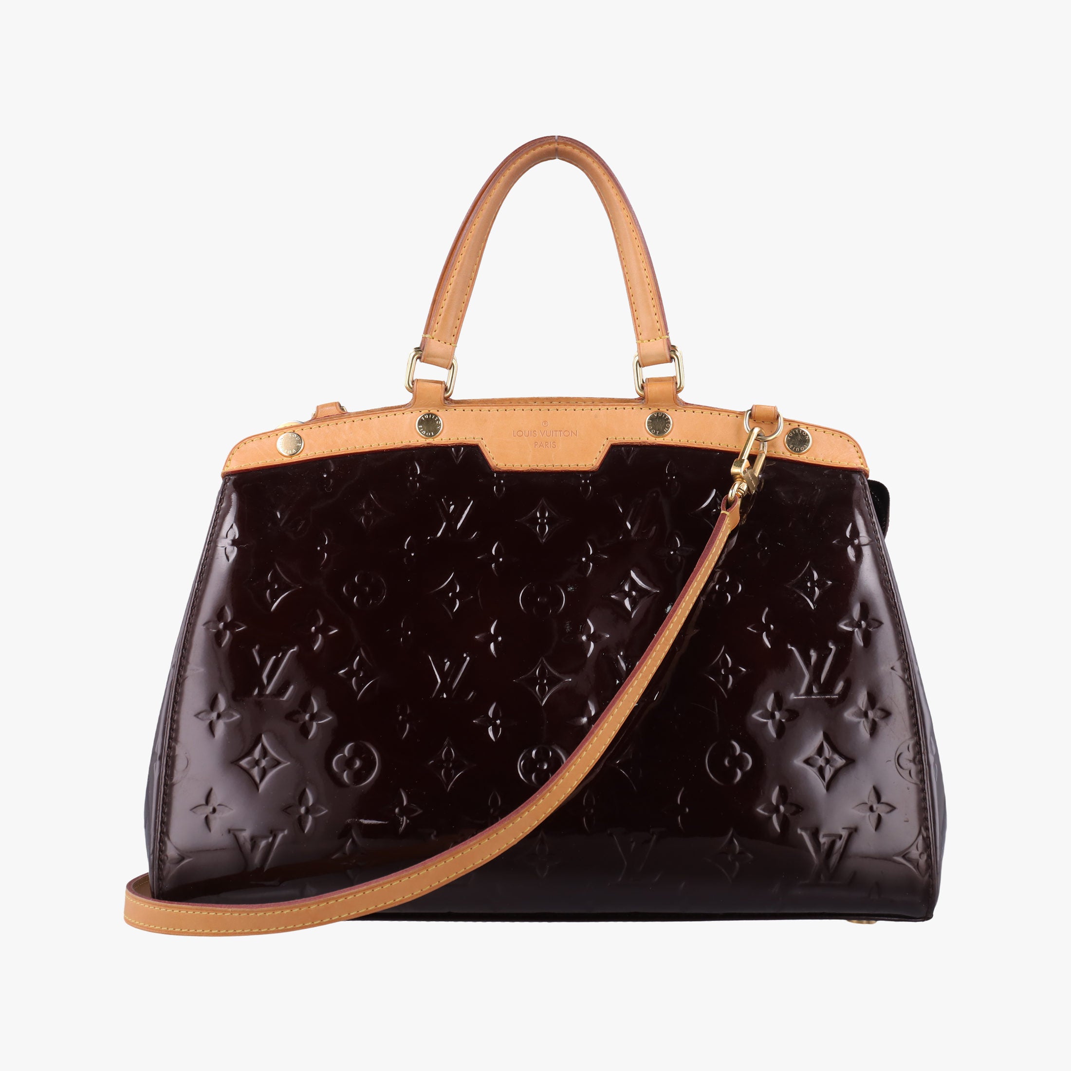 Pre-owned Louis Vuitton Brea MM AMARANTE Vernis M91619 shoulderbag | stylenewstar