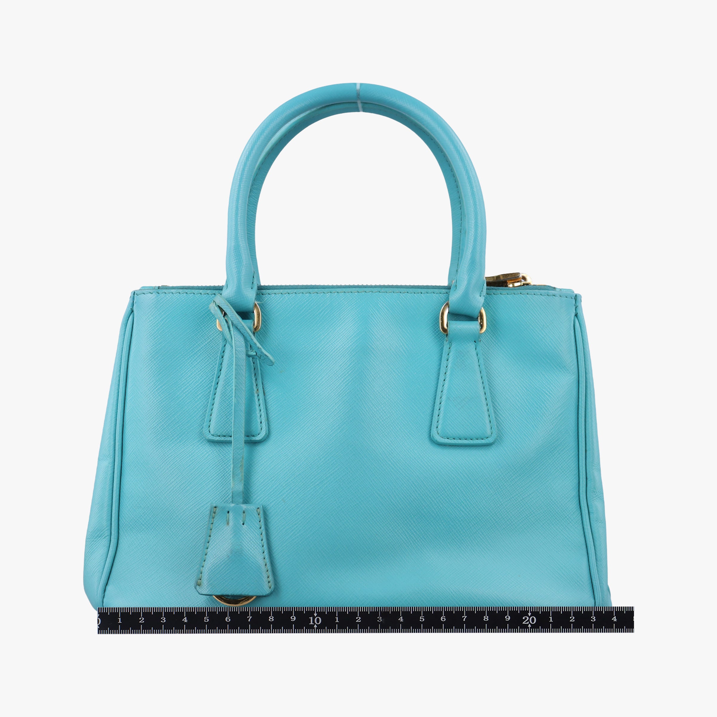 Pre-owned Prada Galleria Blue SAFFIANO Leather BN1801 shoulderbag | stylenewstar