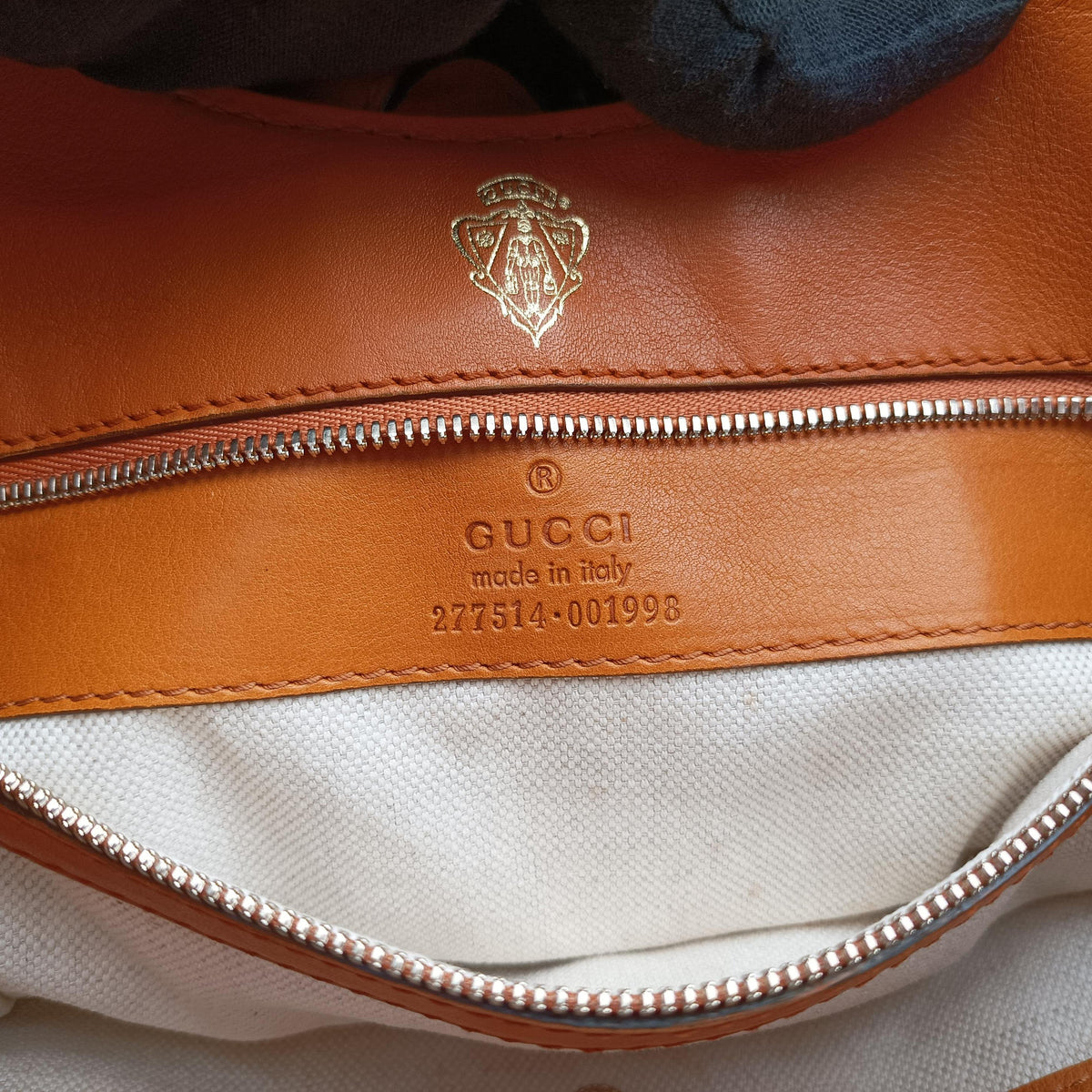 Pre-owned Gucci Stirrup Brown leather 277514 handbag | stylenewstar