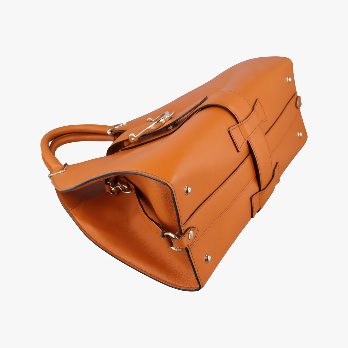 Pre-owned Gucci Stirrup Brown leather 277514 handbag | stylenewstar