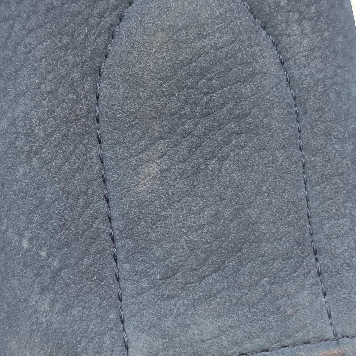 Pre-owned Celine Luggage Square Phantom Blue Suede  shoulderbag | stylenewstar