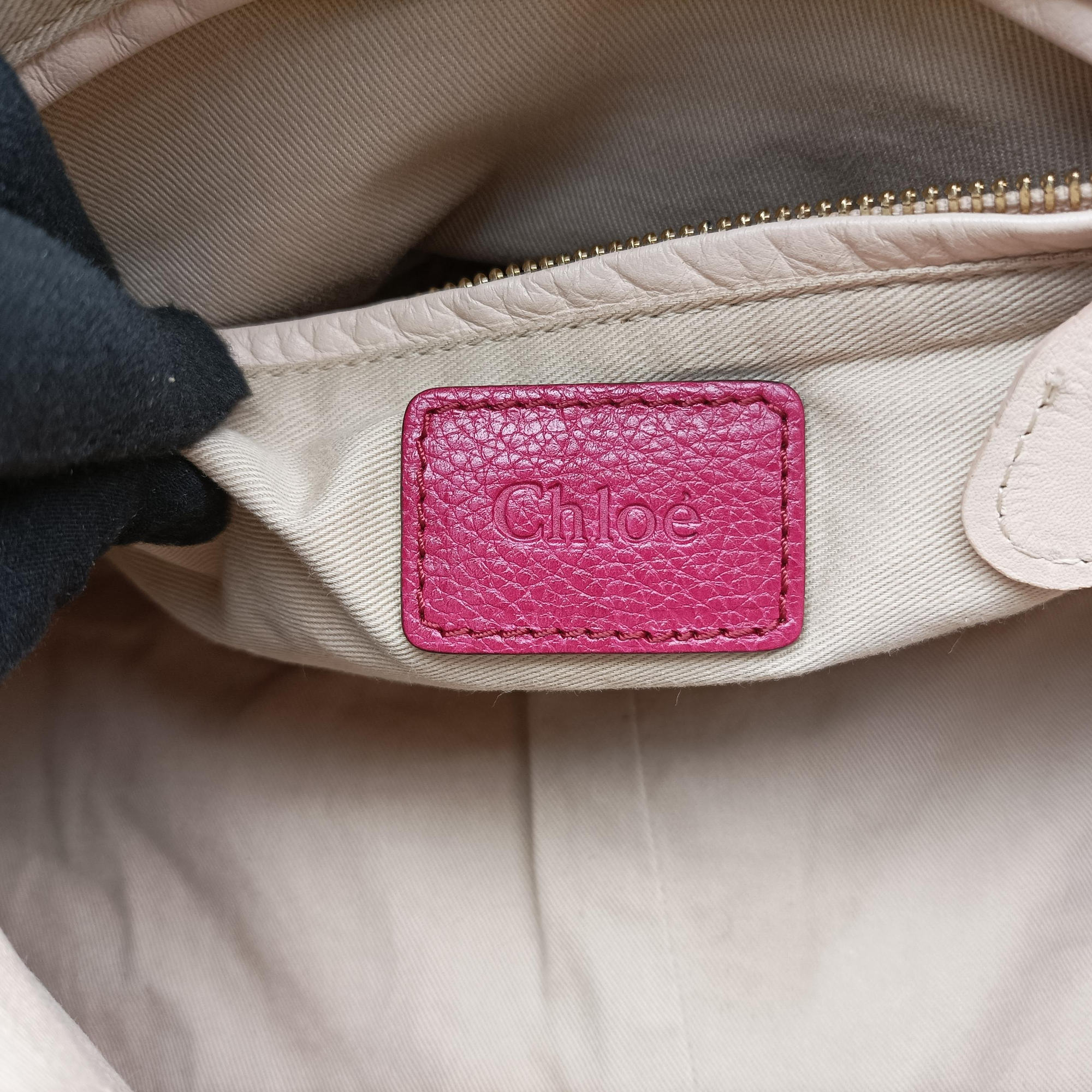 Pre-owned Chloe Paraty Rose Leather  shoulderbag | stylenewstar