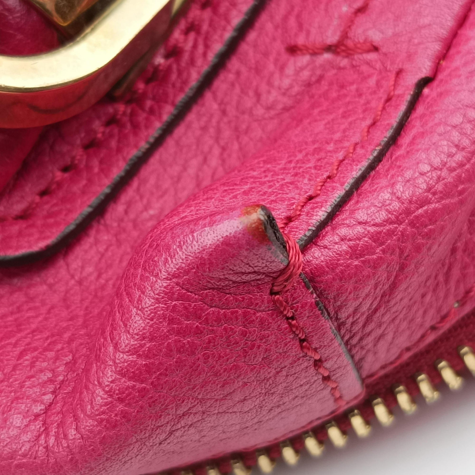 Pre-owned Chloe Paraty Rose Leather  shoulderbag | stylenewstar