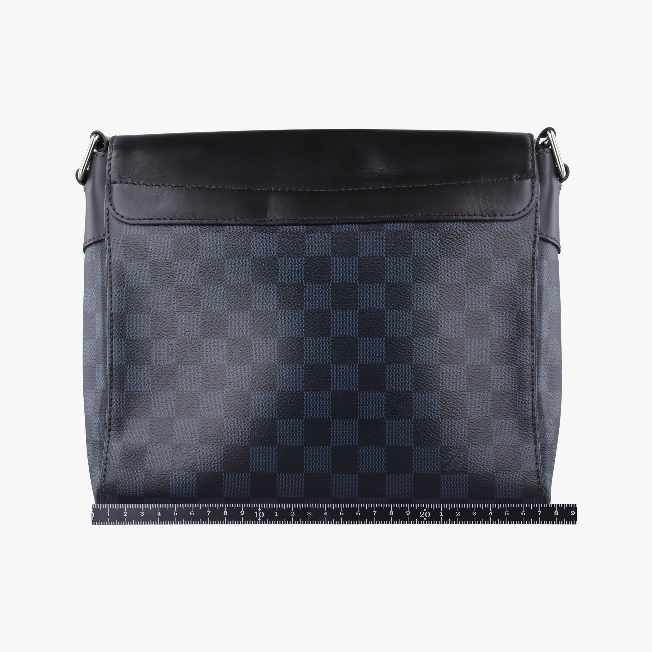 Secondhand Louis Vuitton Newport Messenger PM black×navy Damier Cobalt N41587 shoulderbag | stylenewstar