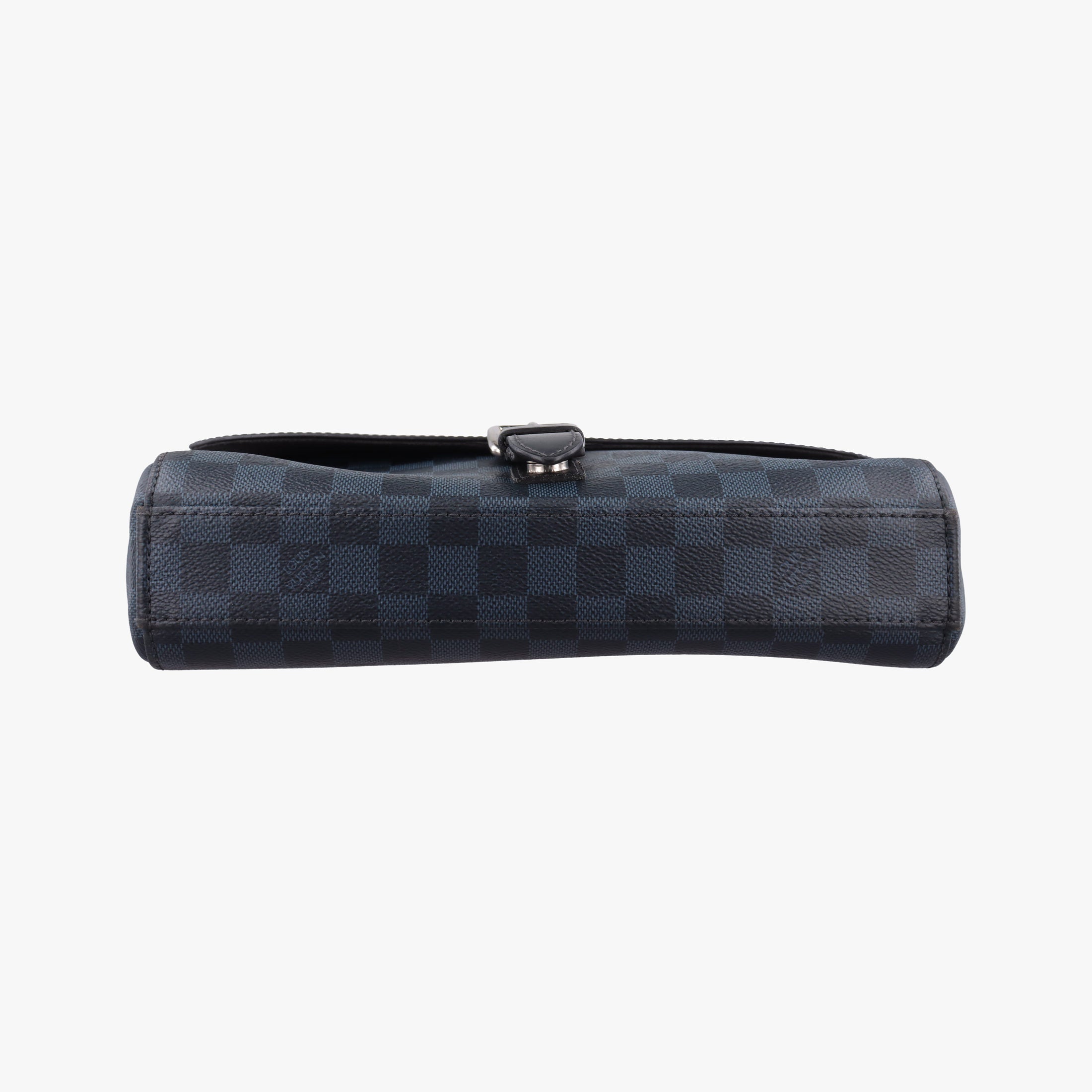 Secondhand Louis Vuitton Newport Messenger PM black×navy Damier Cobalt N41587 shoulderbag | stylenewstar