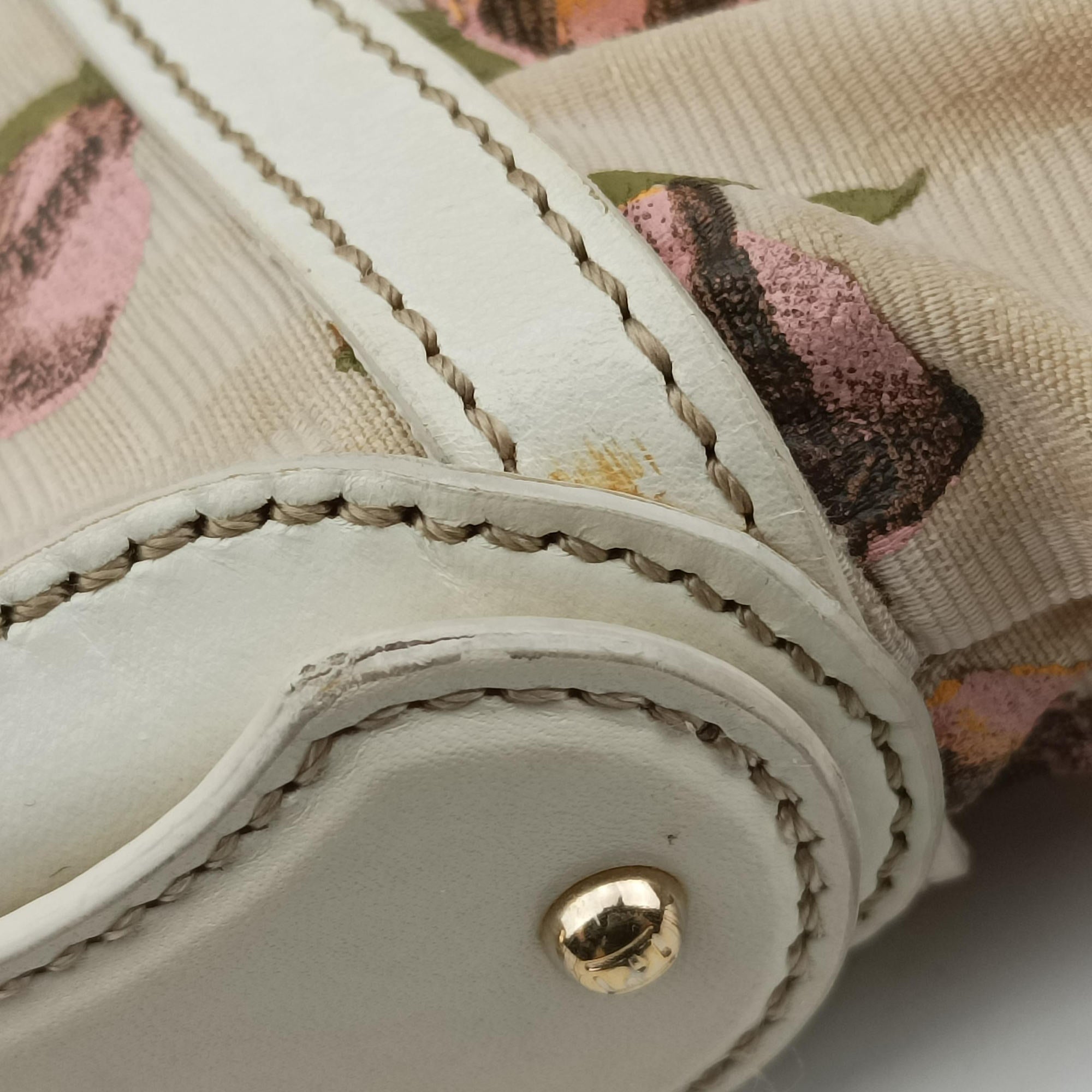 Pre-owned Fendi Chef Perforated Charm Zucca Print Multicolour canvas 8BR448 handbag | stylenewstar