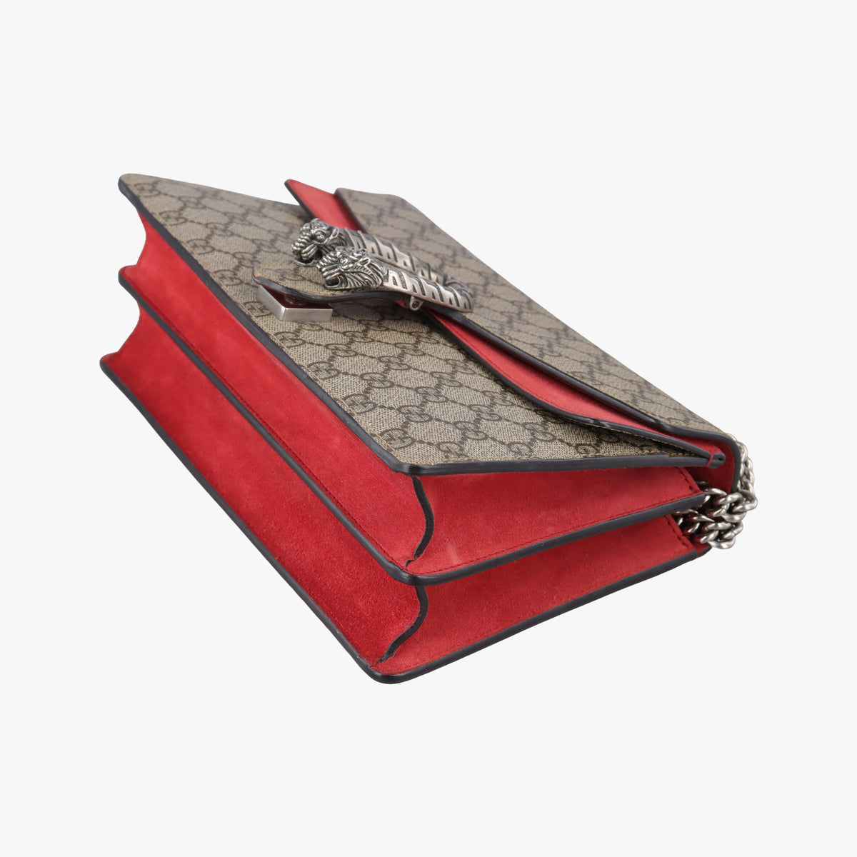 Pre-owned Gucci Dionysus Beige×red PVC coated canvas × suede 400249 shoulderbag | stylenewstar