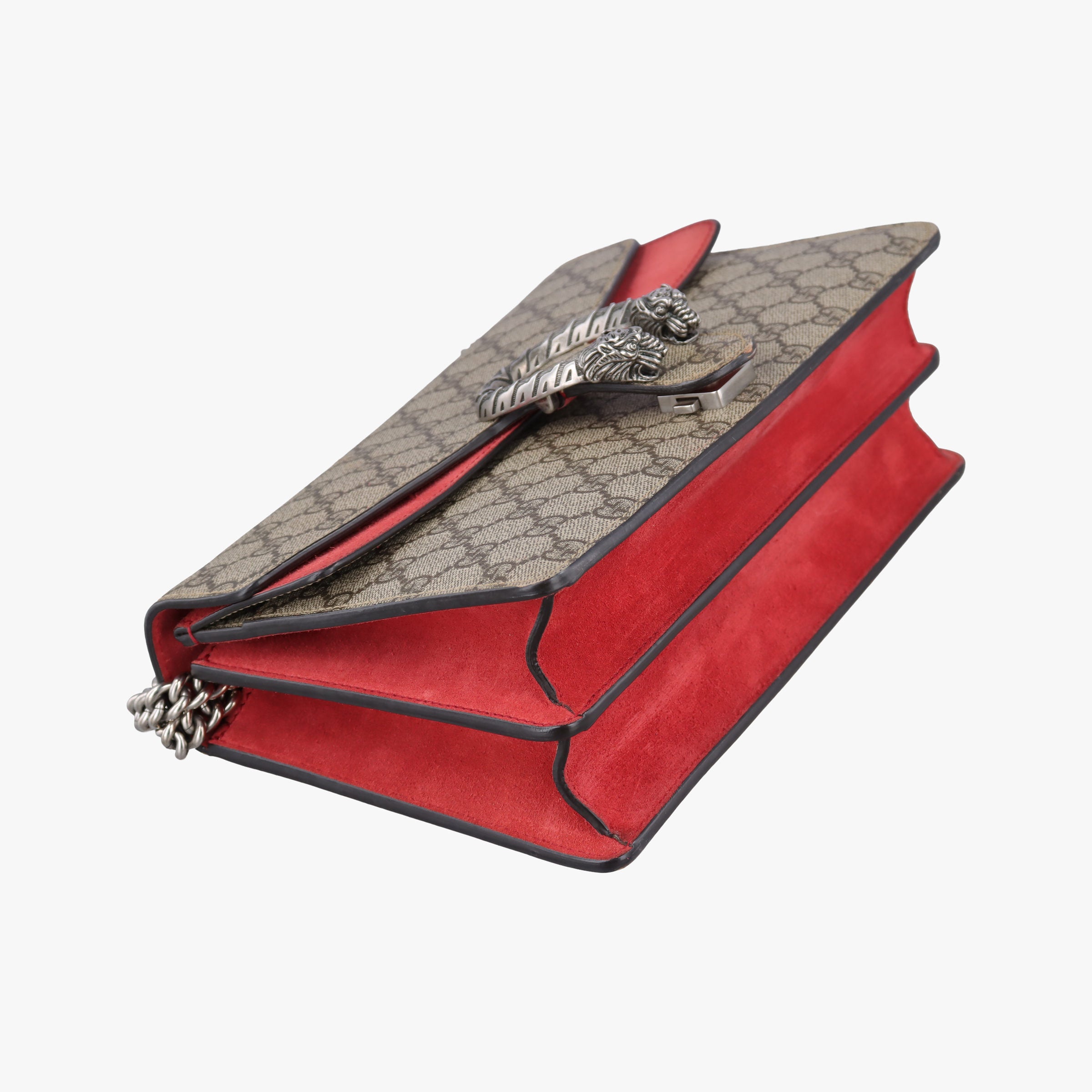 Pre-owned Gucci Dionysus Beige×red PVC coated canvas × suede 400249 shoulderbag | stylenewstar