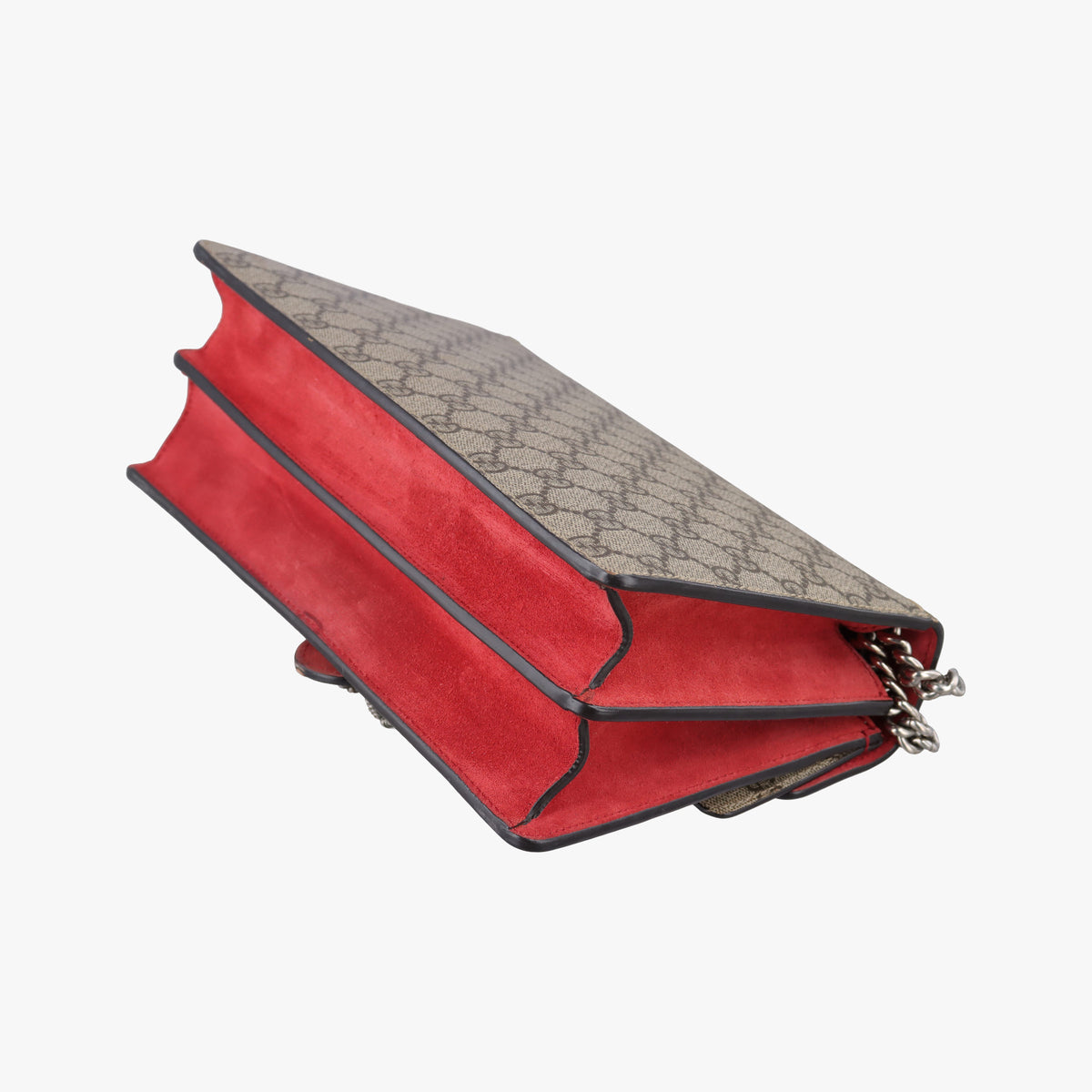 Pre-owned Gucci Dionysus Beige×red PVC coated canvas × suede 400249 shoulderbag | stylenewstar
