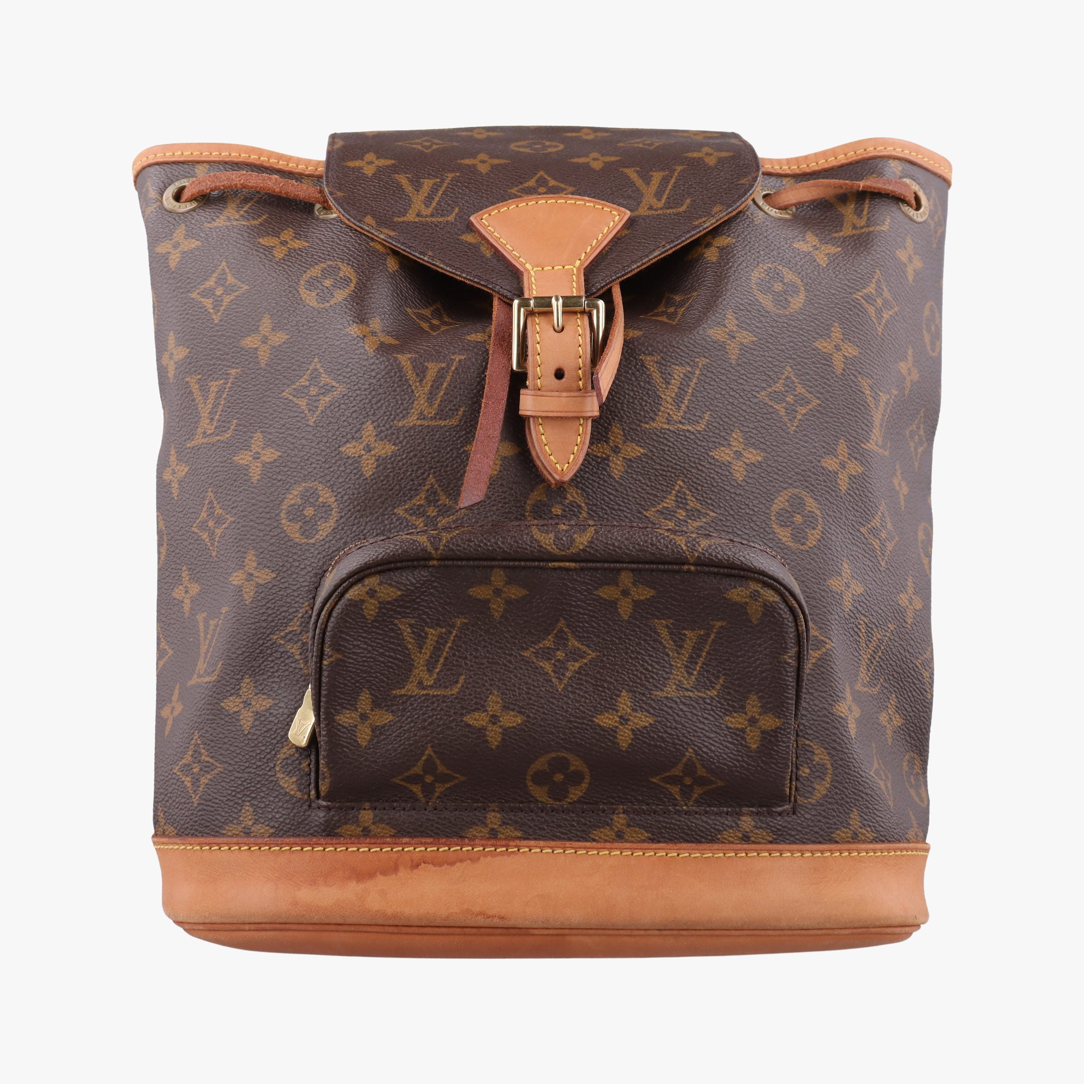 Secondhand Louis Vuitton MONTSOURIS GM brown Monogram Canvas M51135 backpack/rucksack | stylenewstar