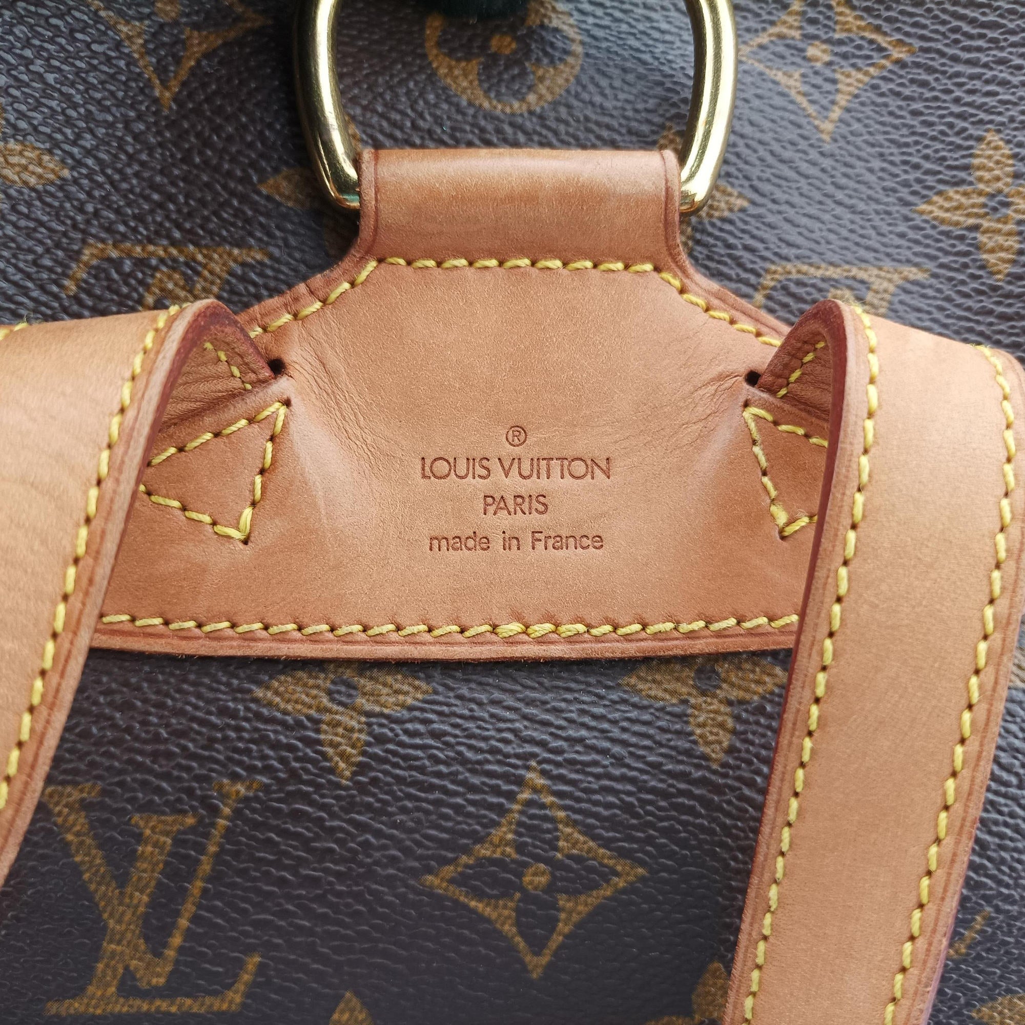Secondhand Louis Vuitton MONTSOURIS GM brown Monogram Canvas M51135 backpack/rucksack | stylenewstar