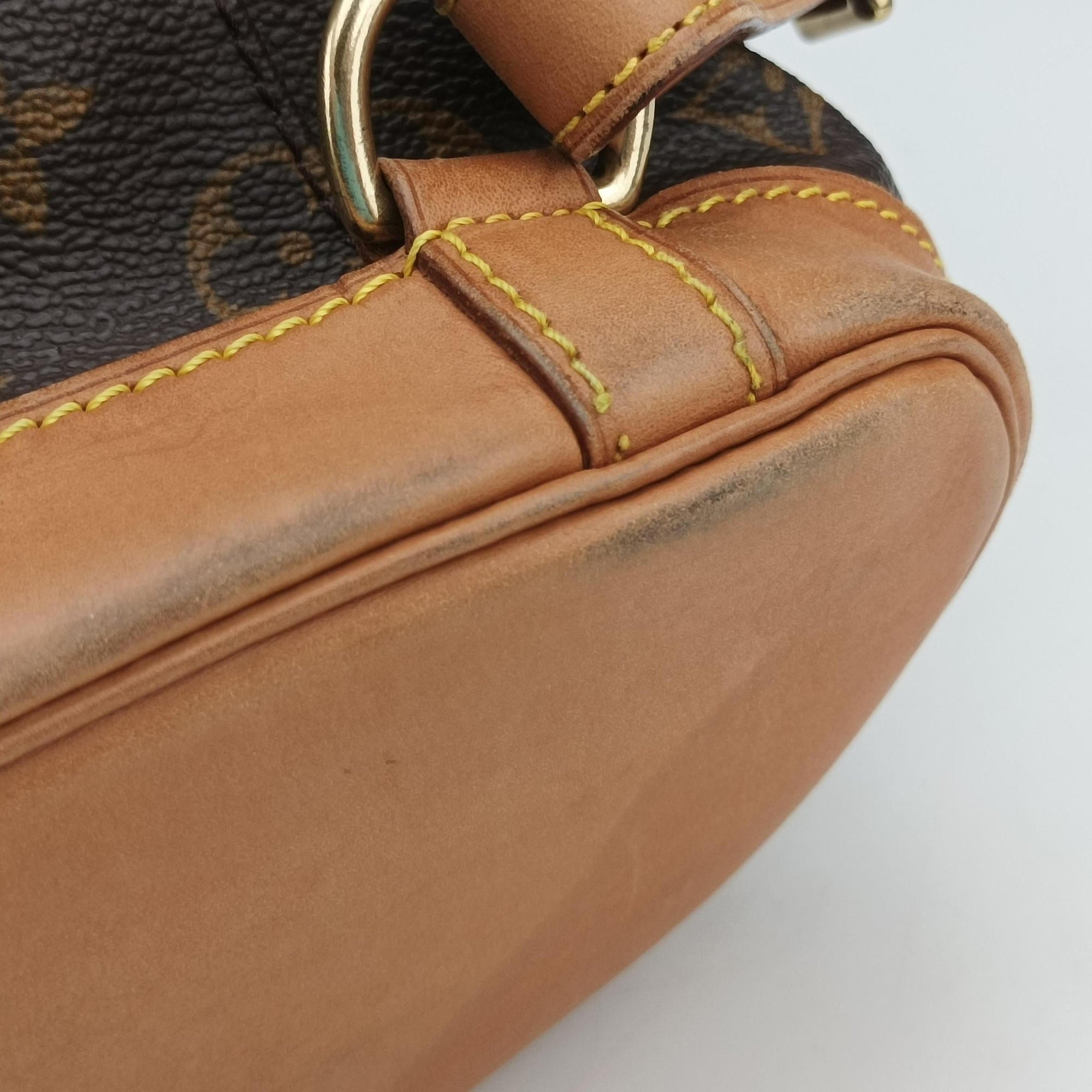 Secondhand Louis Vuitton MONTSOURIS GM brown Monogram Canvas M51135 backpack/rucksack | stylenewstar
