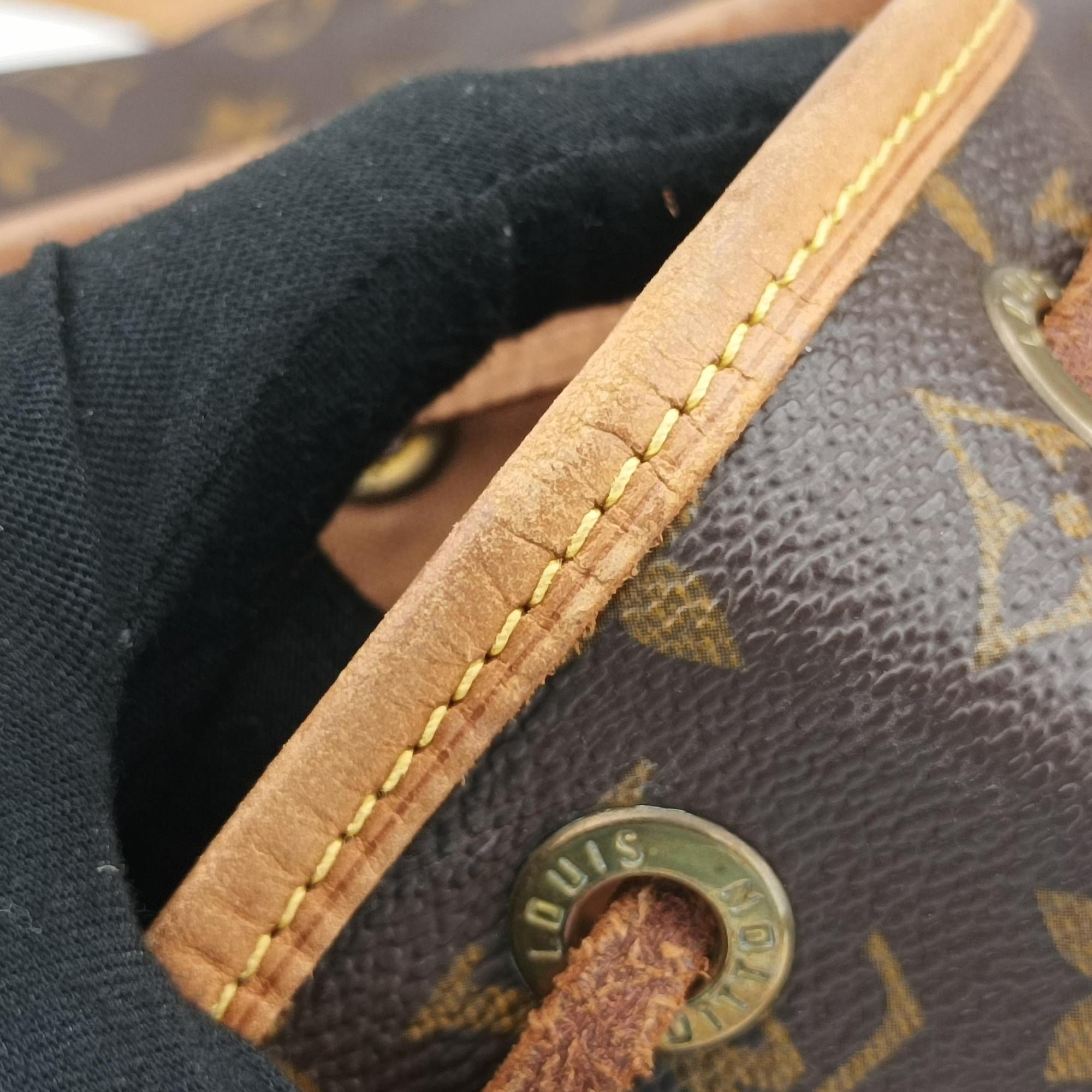 Secondhand Louis Vuitton MONTSOURIS GM brown Monogram Canvas M51135 backpack/rucksack | stylenewstar