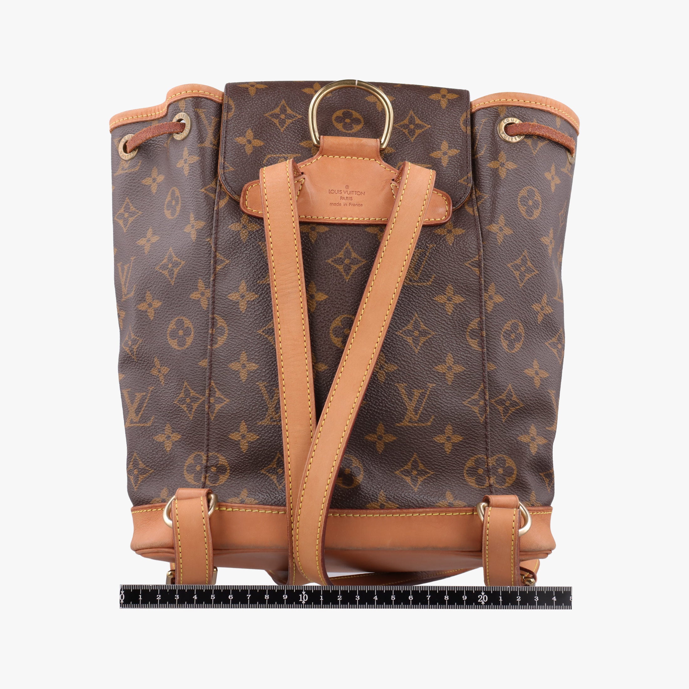 Secondhand Louis Vuitton MONTSOURIS GM brown Monogram Canvas M51135 backpack/rucksack | stylenewstar