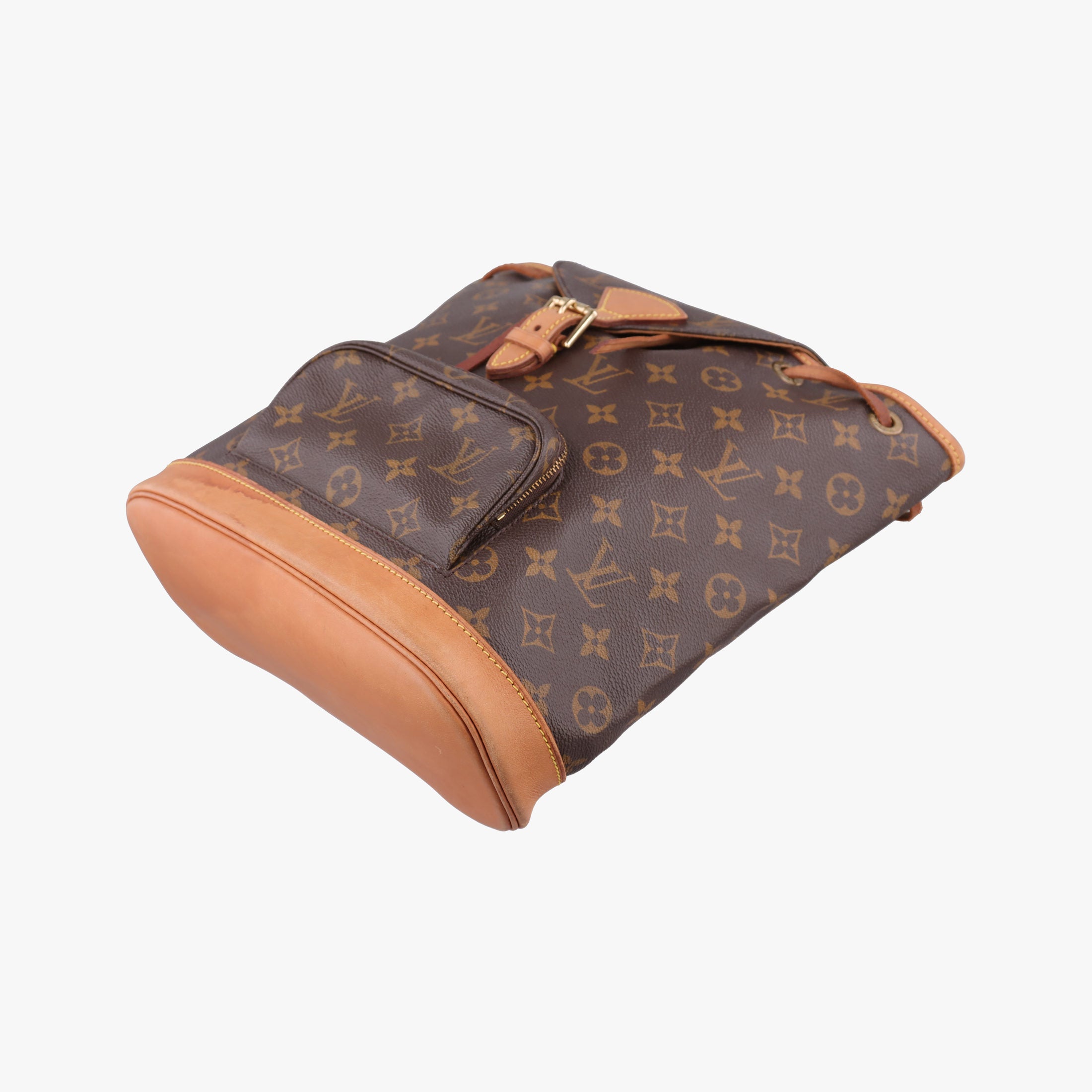 Secondhand Louis Vuitton MONTSOURIS GM brown Monogram Canvas M51135 backpack/rucksack | stylenewstar