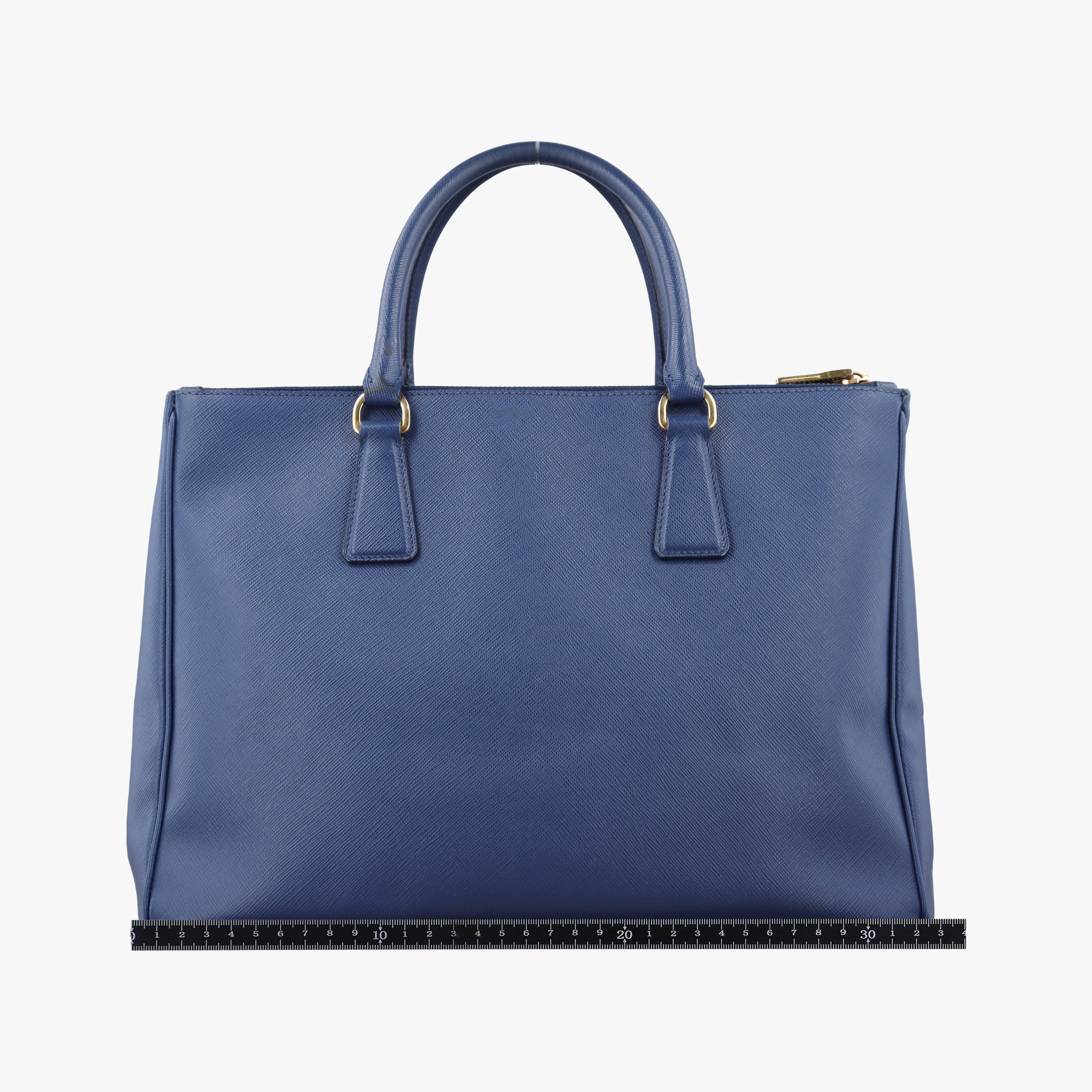 Pre-owned Prada Galleria Blue SAFFIANO Leather BN2274 handbag | stylenewstar