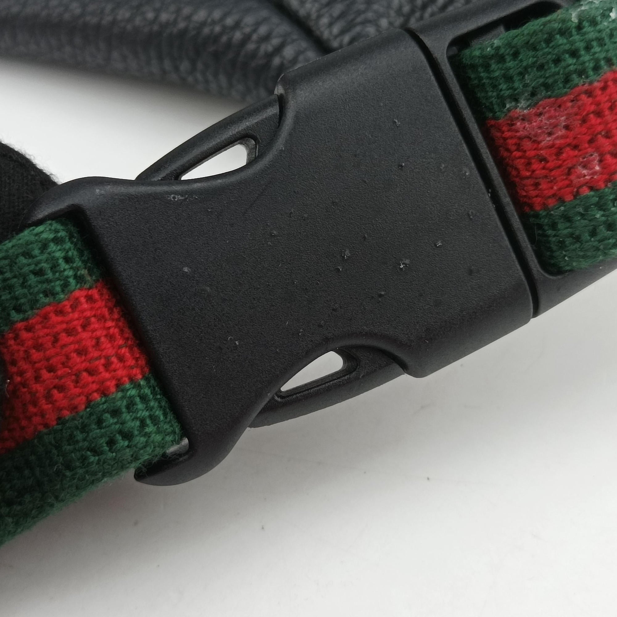 Pre-owned Gucci Print Black Leather 527792 bum bag/waist bag | stylenewstar
