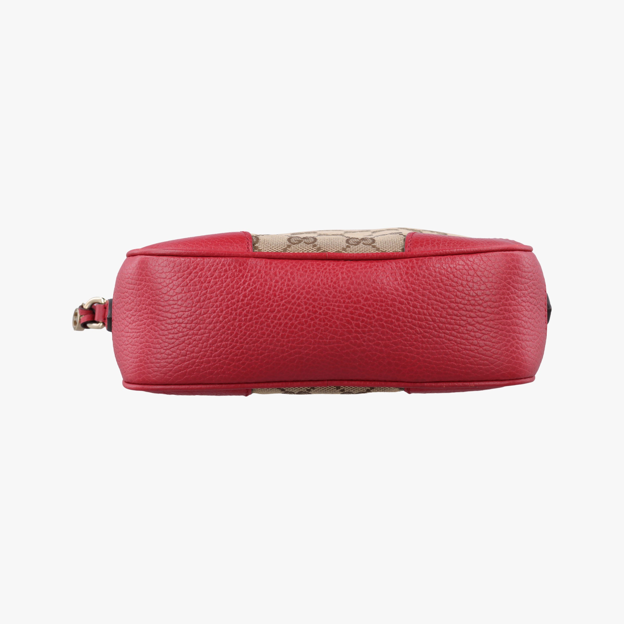 Pre-owned Gucci Bree Microguccissima Beige x red Canvas×Leather 449413 shoulderbag | stylenewstar