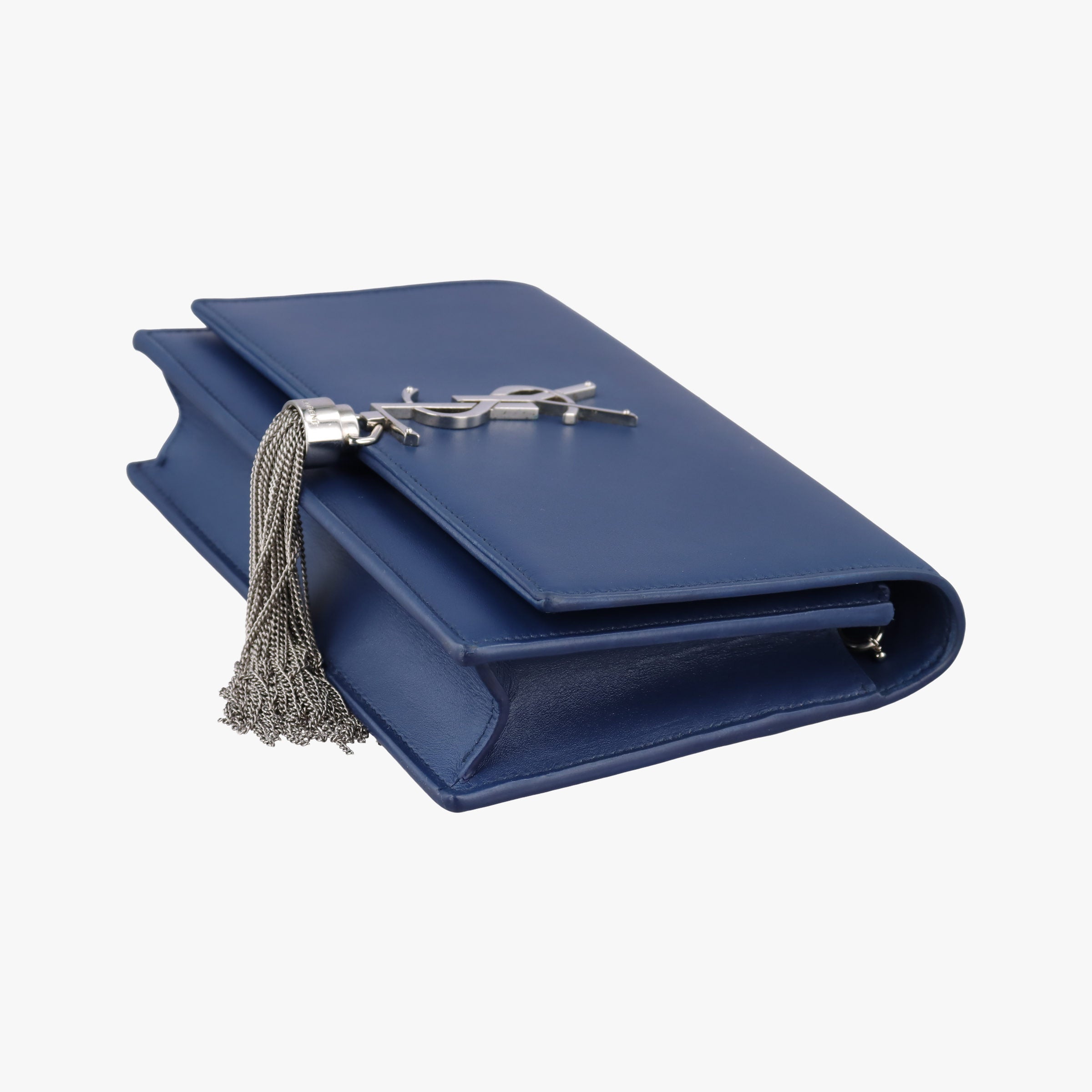 Pre-owned Yves Saint Laurent KATE Navy Leather 452159 shoulderbag | stylenewstar