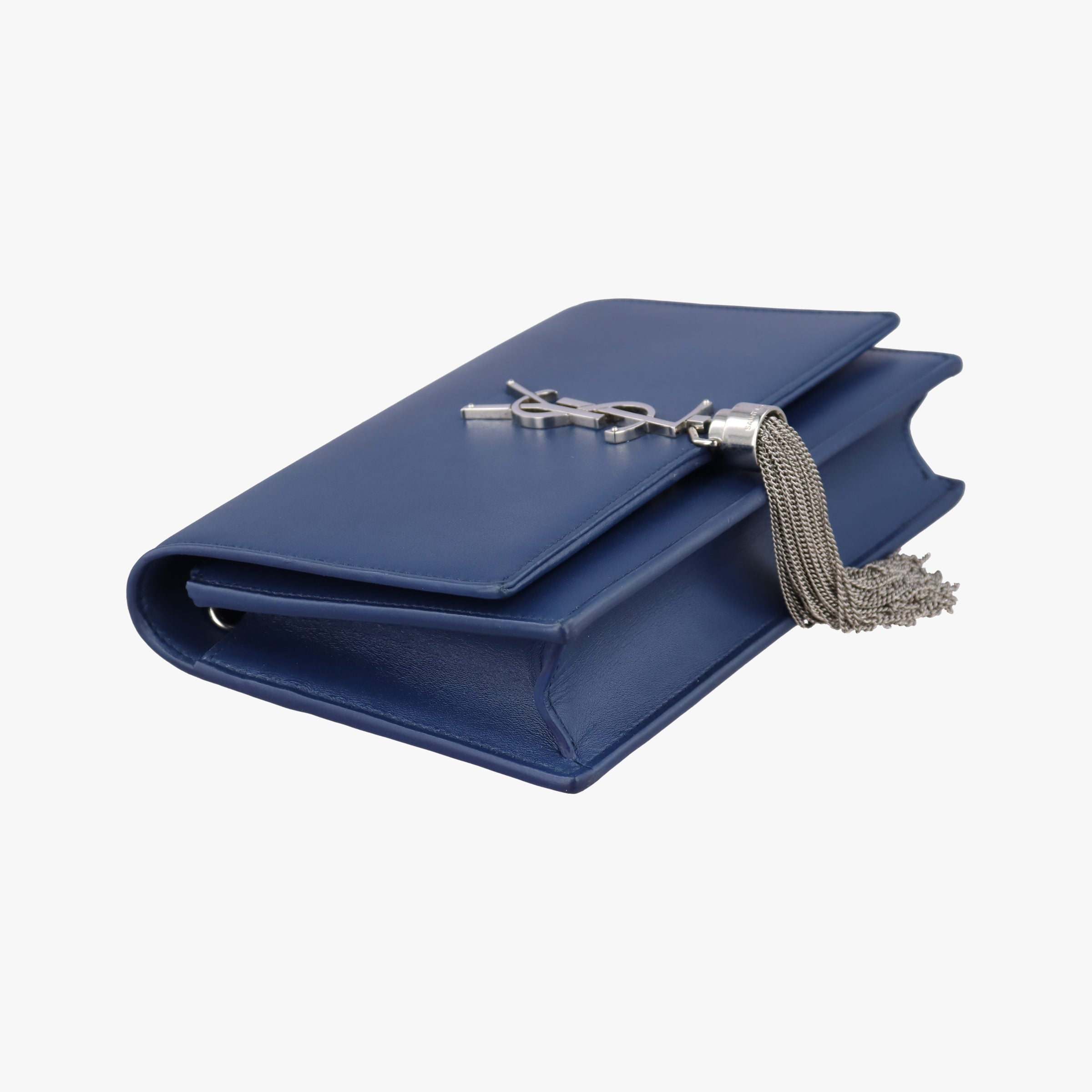 Pre-owned Yves Saint Laurent KATE Navy Leather 452159 shoulderbag | stylenewstar