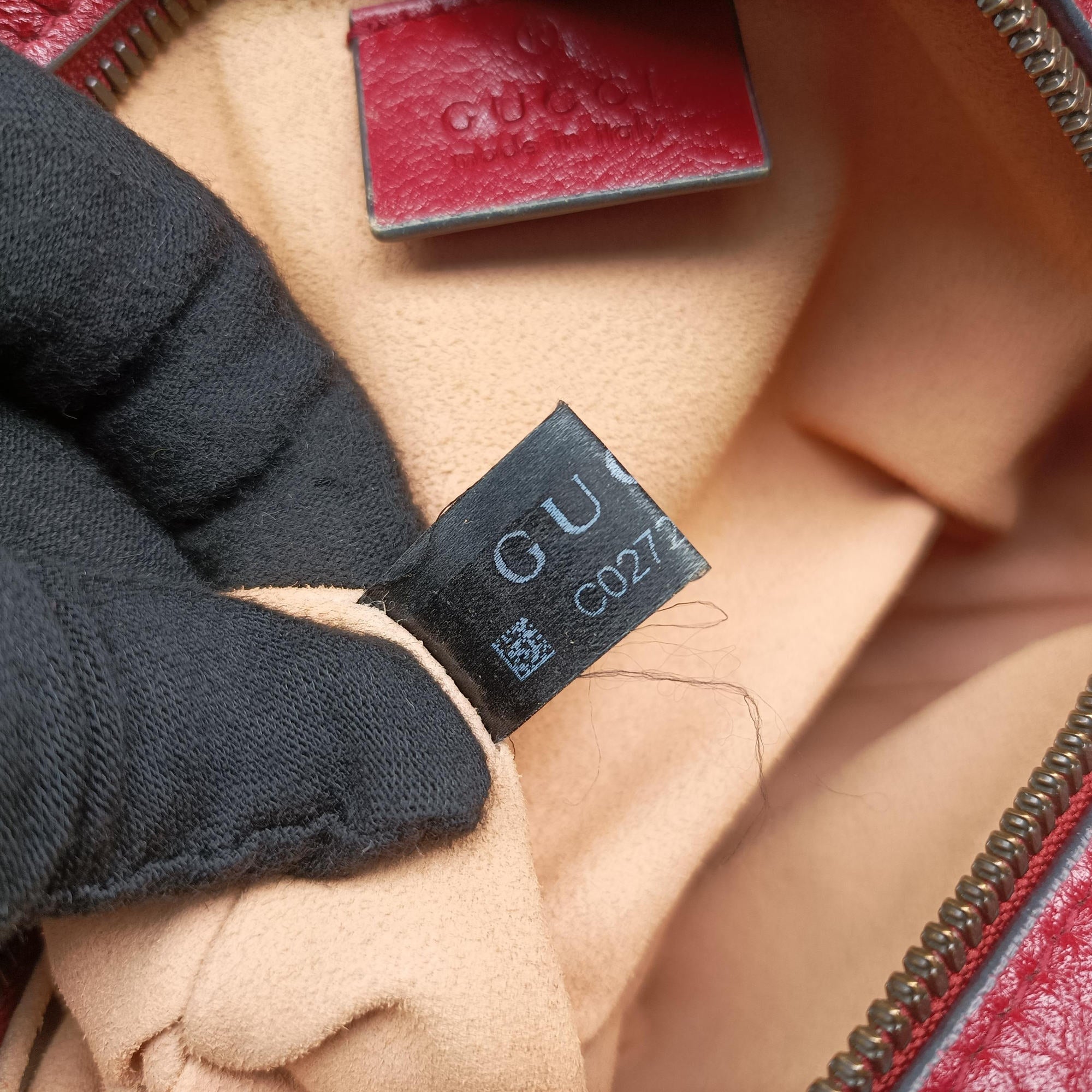 Secondhand Gucci GG Marmont Red Leather 550154 shoulderbag | stylenewstar