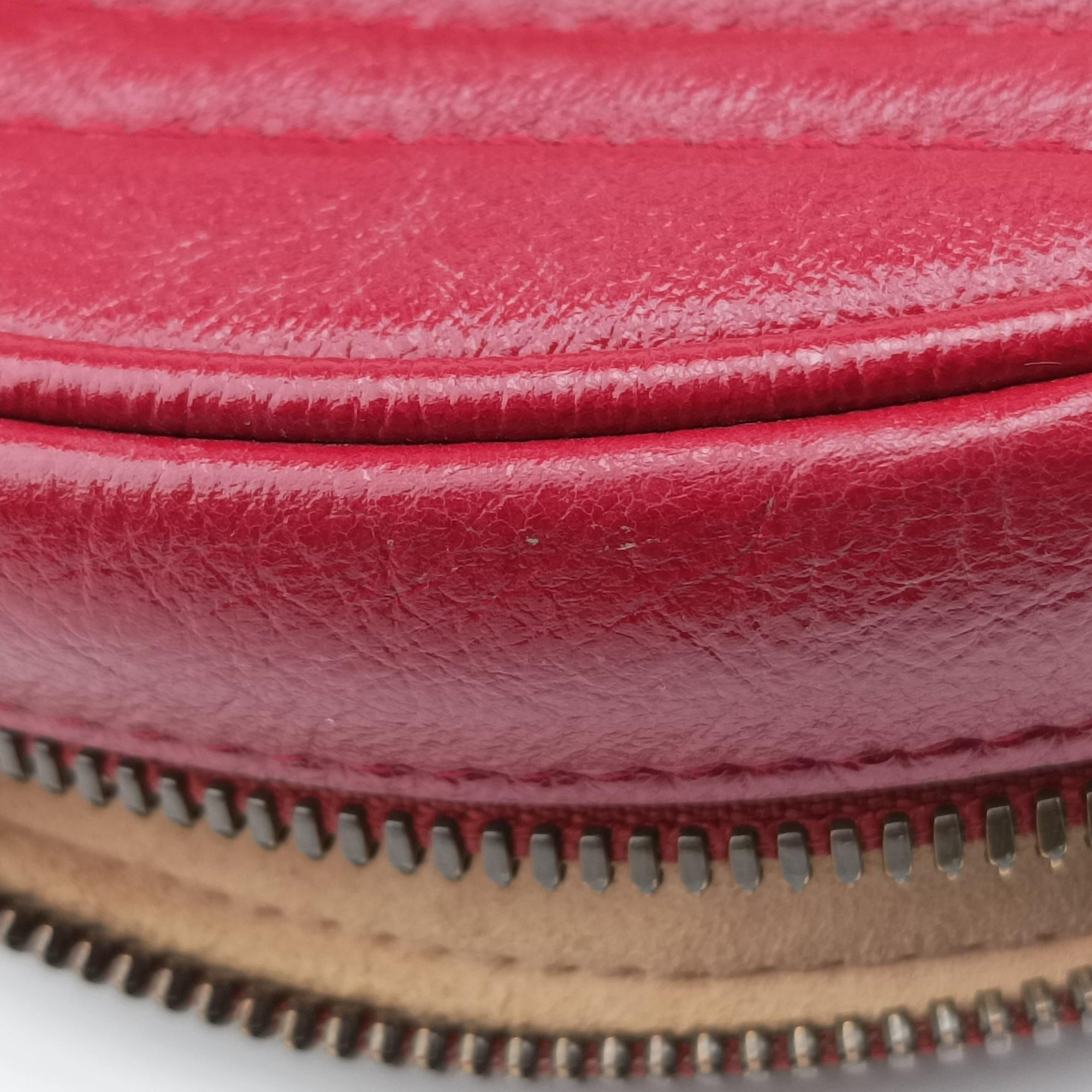 Secondhand Gucci GG Marmont Red Leather 550154 shoulderbag | stylenewstar