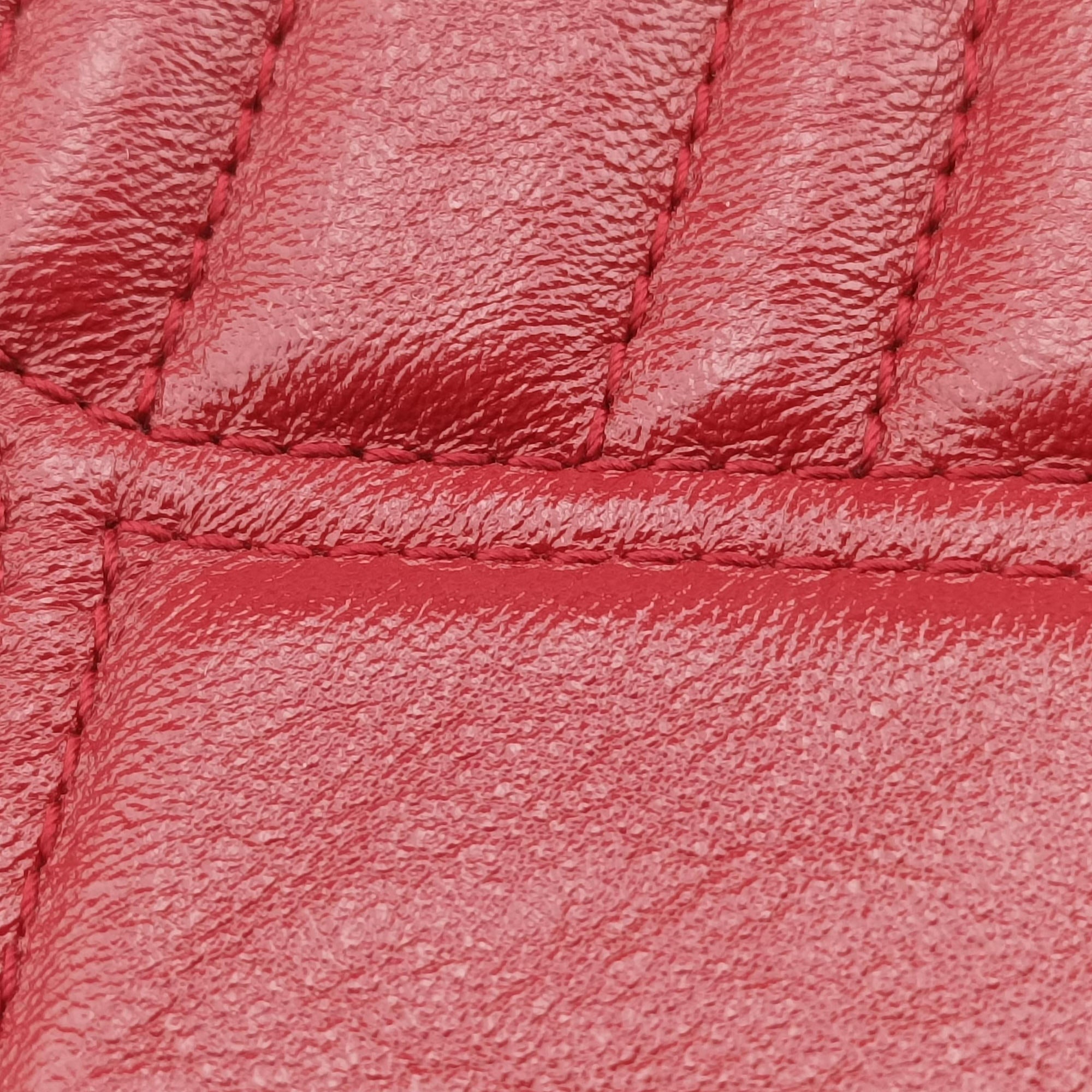 Secondhand Gucci GG Marmont Red Leather 550154 shoulderbag | stylenewstar