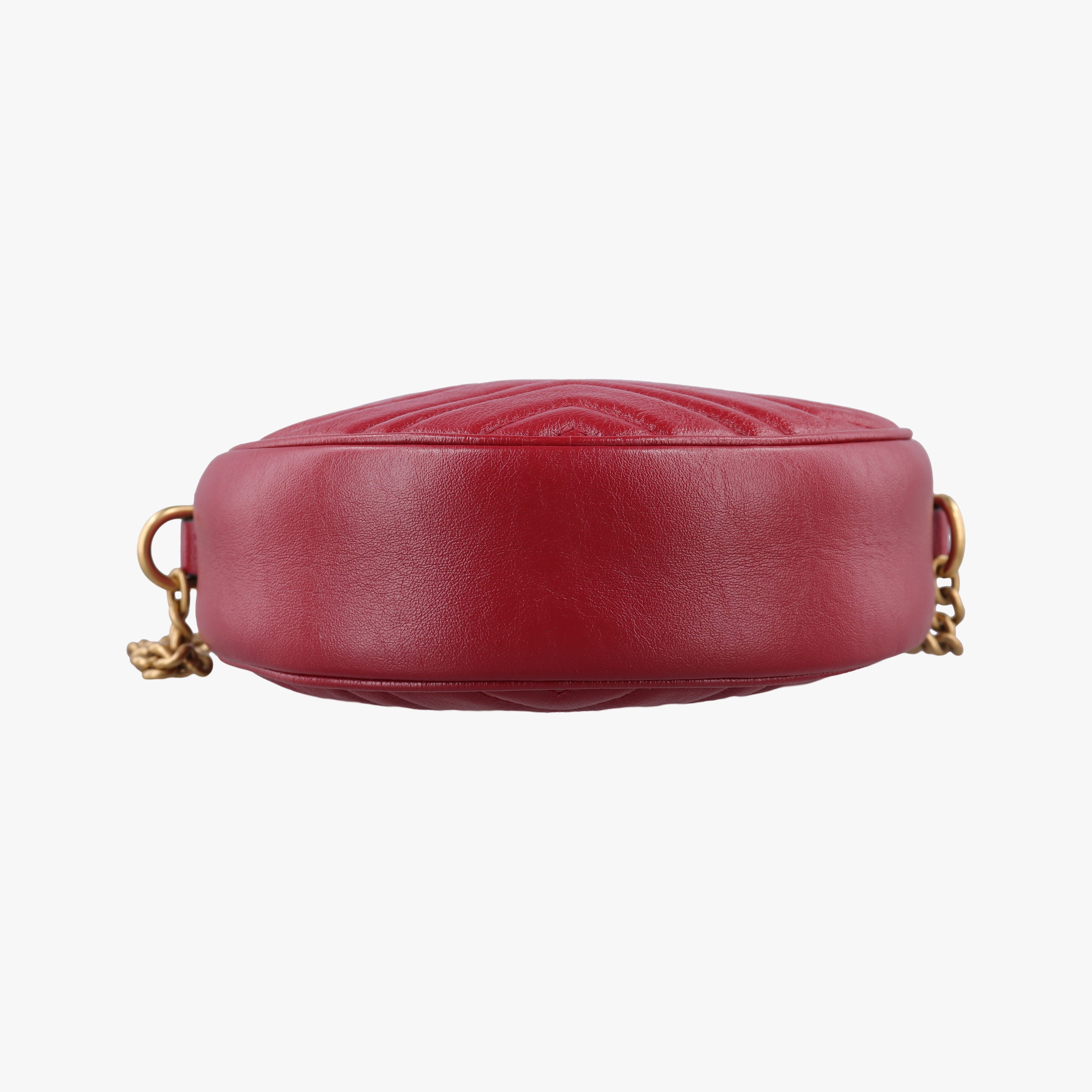 Secondhand Gucci GG Marmont Red Leather 550154 shoulderbag | stylenewstar
