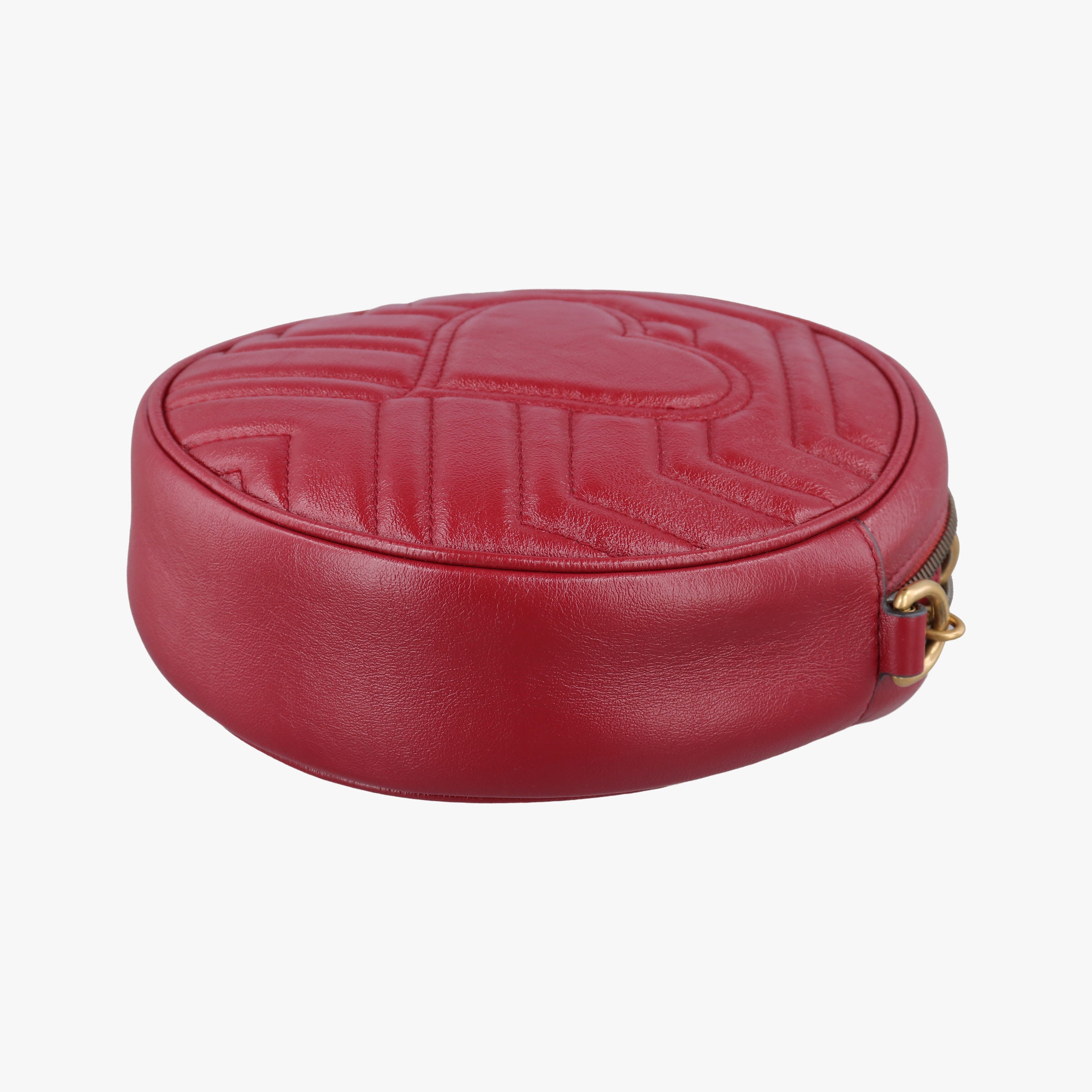Secondhand Gucci GG Marmont Red Leather 550154 shoulderbag | stylenewstar