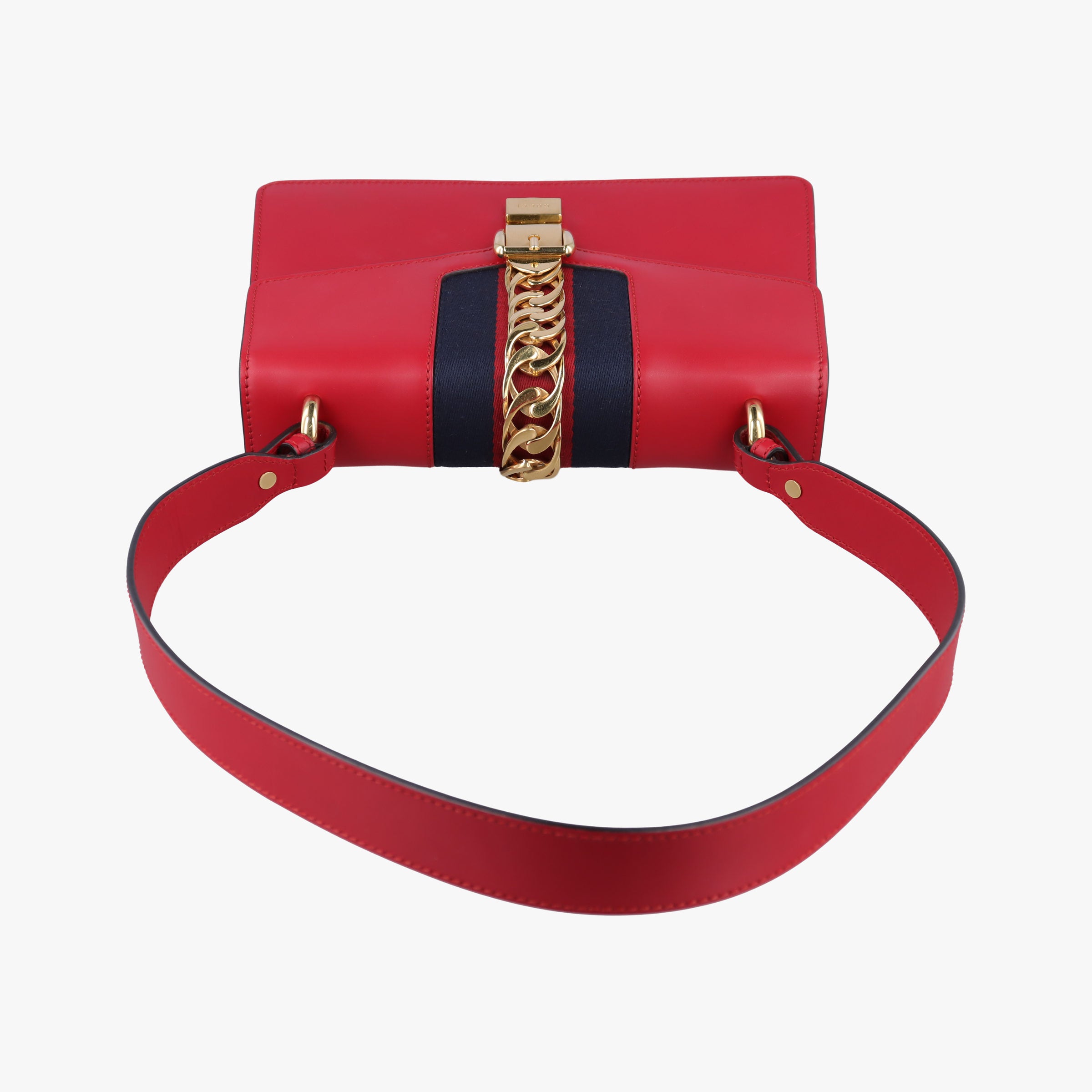 Pre-owned Gucci Sylvie Red Leather 421882 shoulderbag | stylenewstar