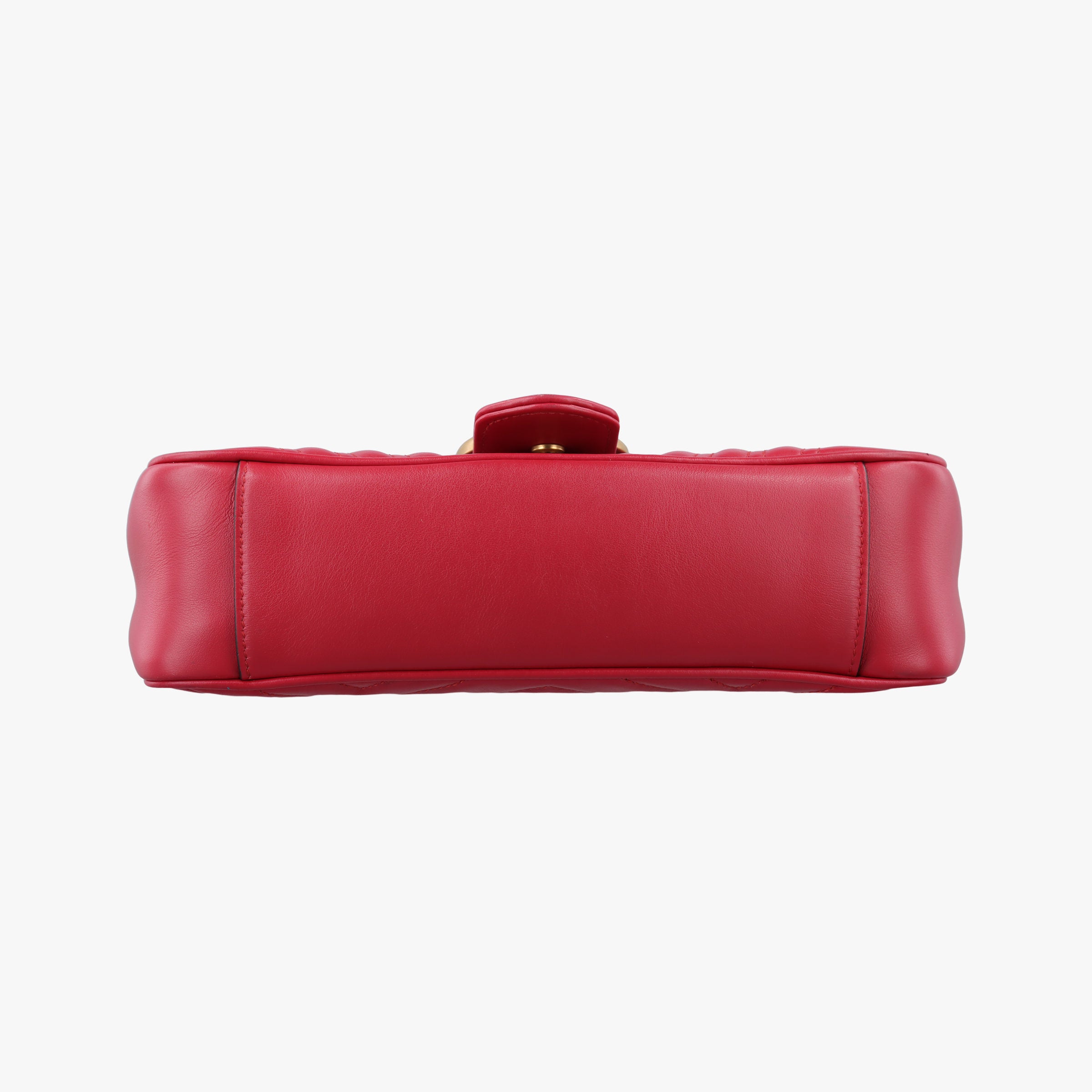 Pre-owned Gucci GG Marmont Red Leather 443497 shoulderbag | stylenewstar