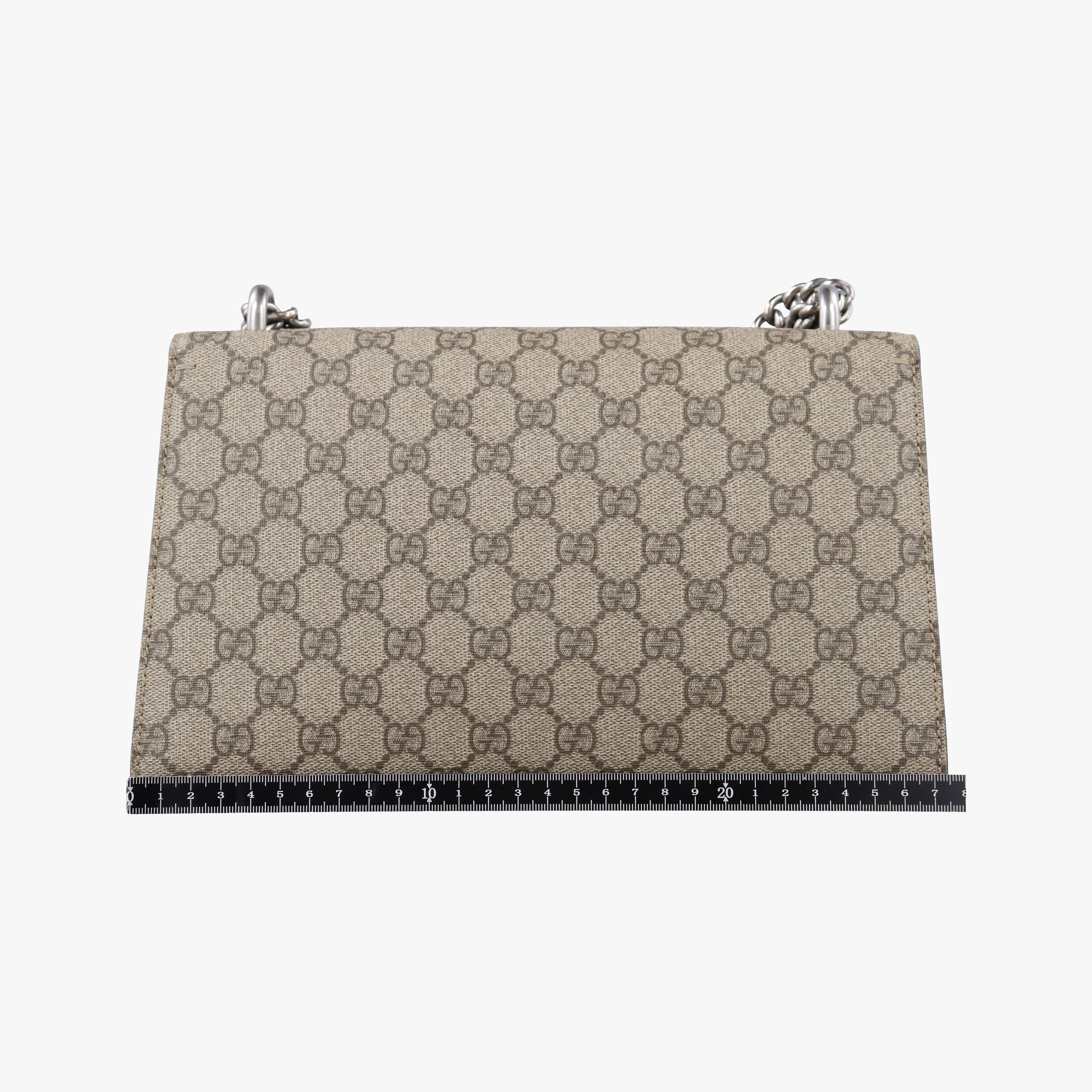Pre-owned Gucci Dionysus beige×black PVC coated canvas x Suede 400249 shoulderbag | stylenewstar