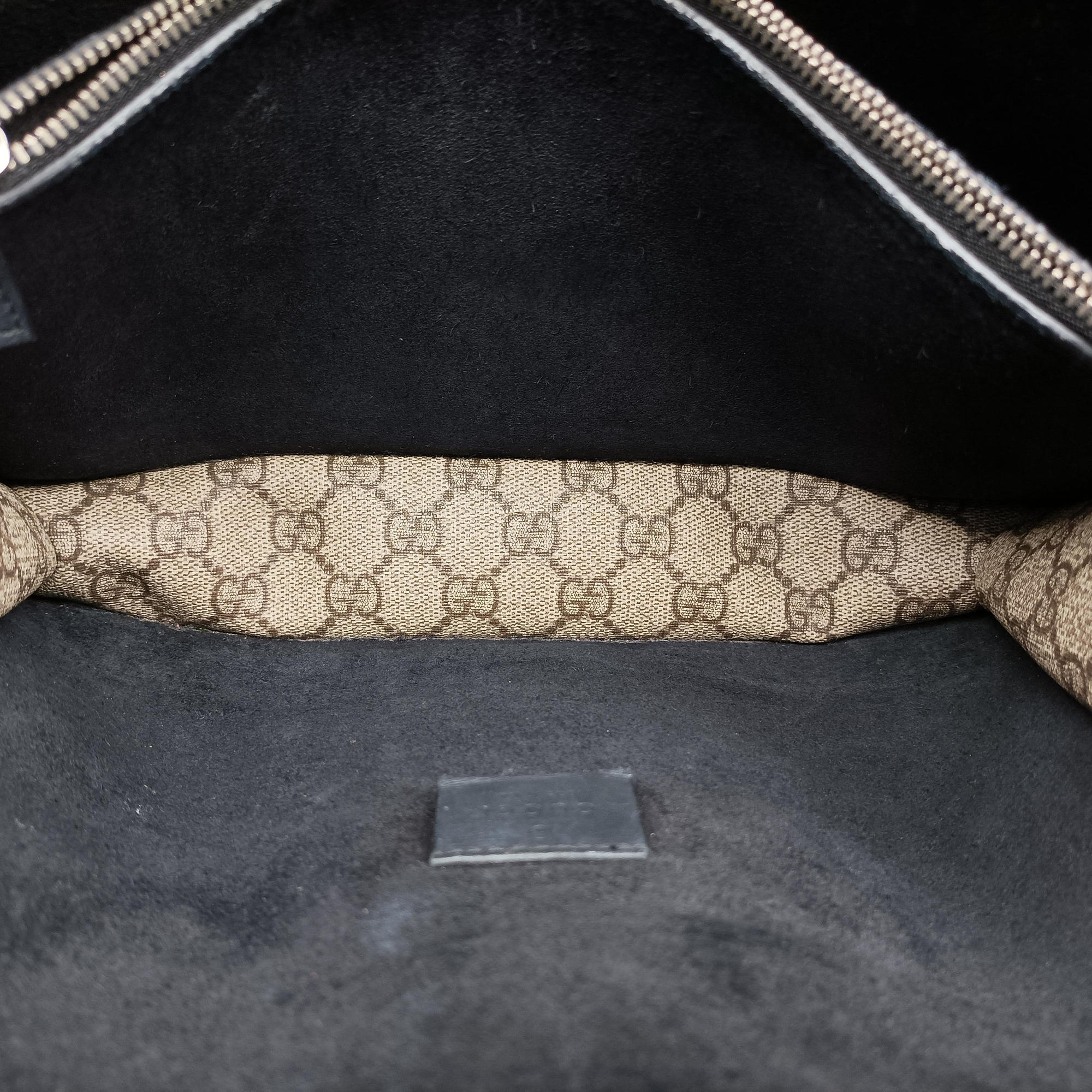 Pre-owned Gucci Dionysus beige×black PVC coated canvas x Suede 400249 shoulderbag | stylenewstar