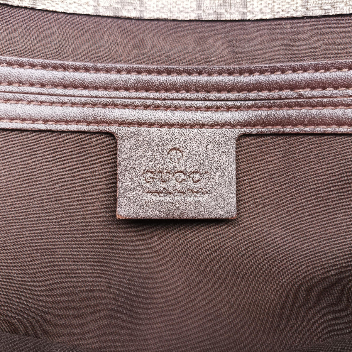 Pre-owned Gucci GG Plus Messenger Brown PVC coated canvas×Leather 201732 shoulderbag | stylenewstar