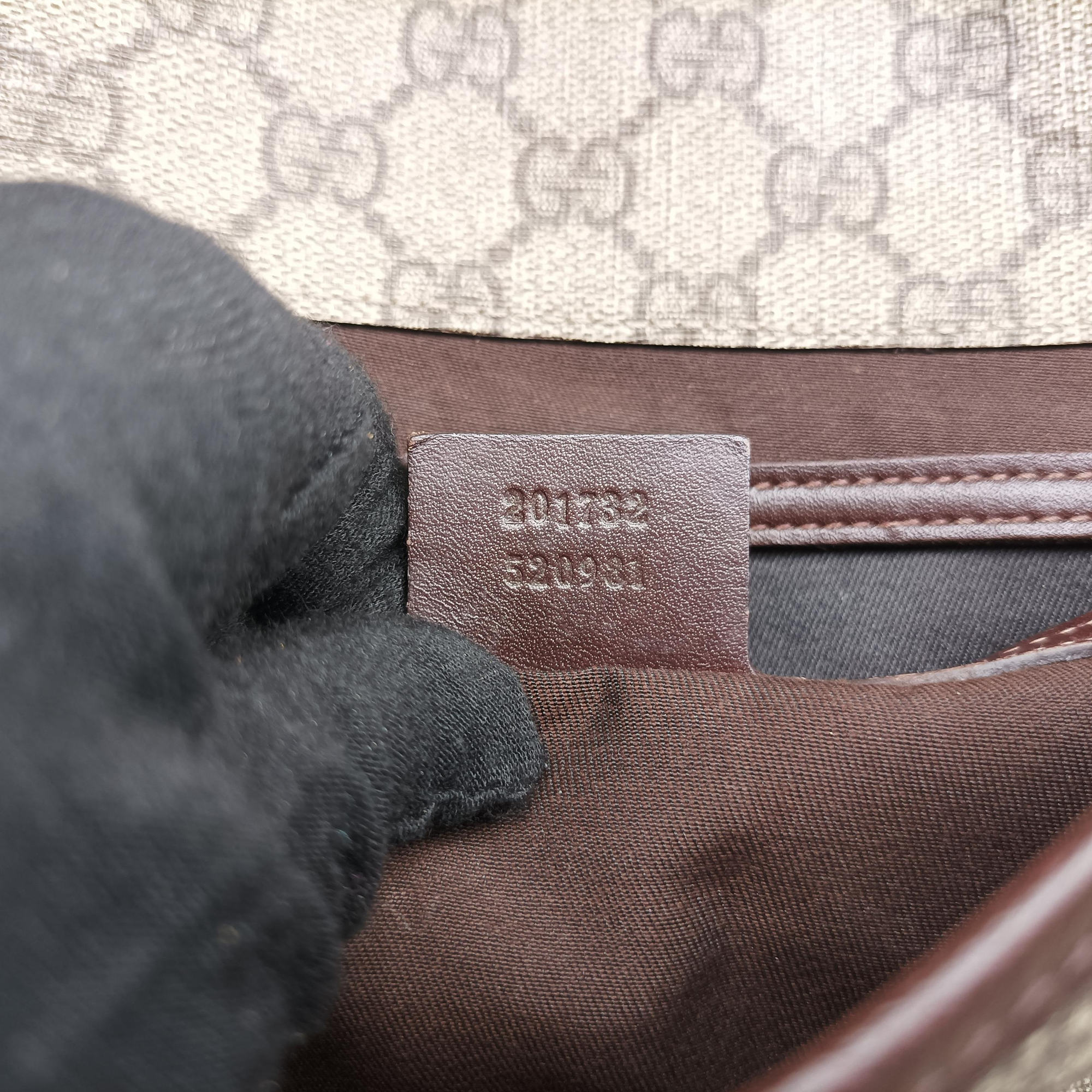 Pre-owned Gucci GG Plus Messenger Brown PVC coated canvas×Leather 201732 shoulderbag | stylenewstar