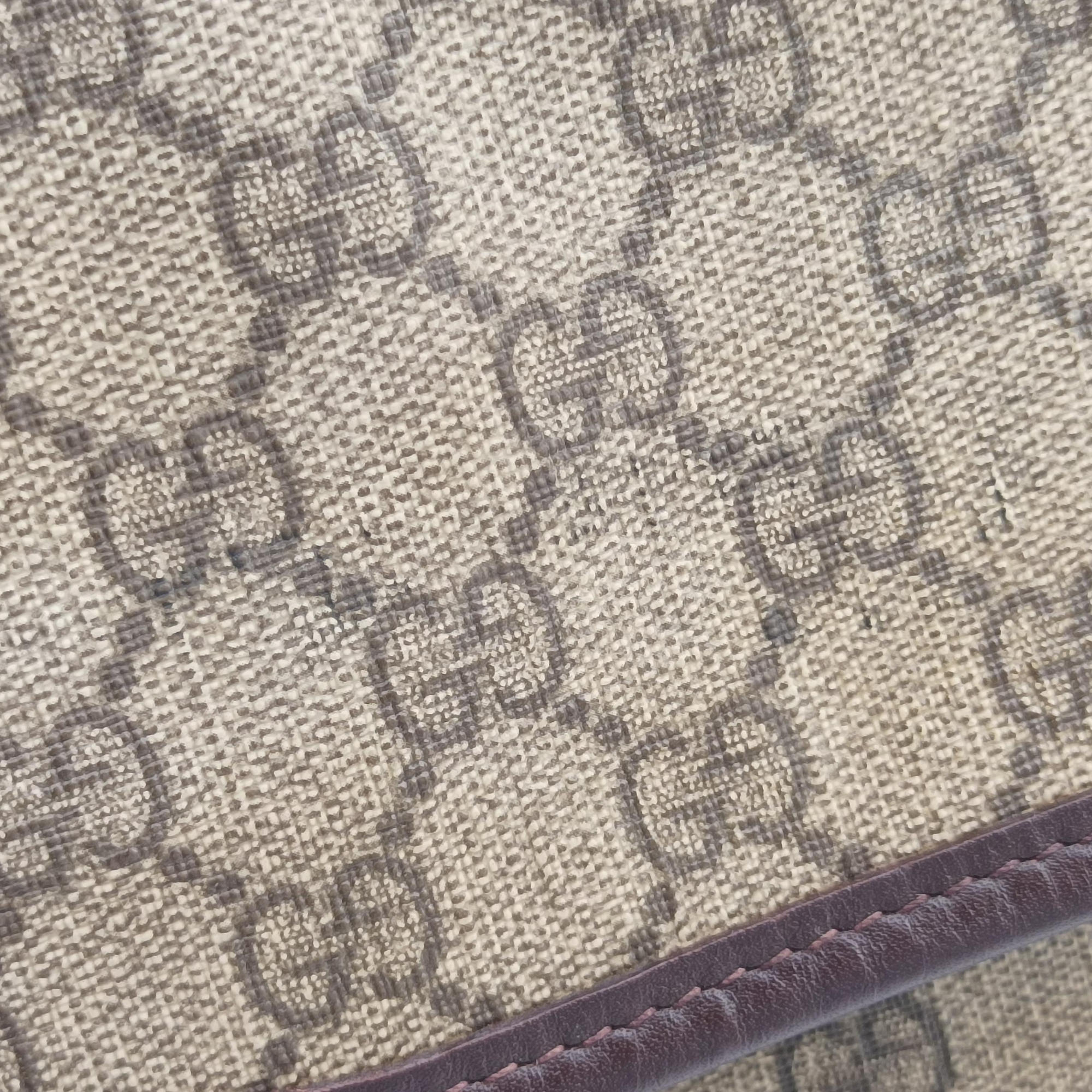 Pre-owned Gucci GG Plus Messenger Brown PVC coated canvas×Leather 201732 shoulderbag | stylenewstar