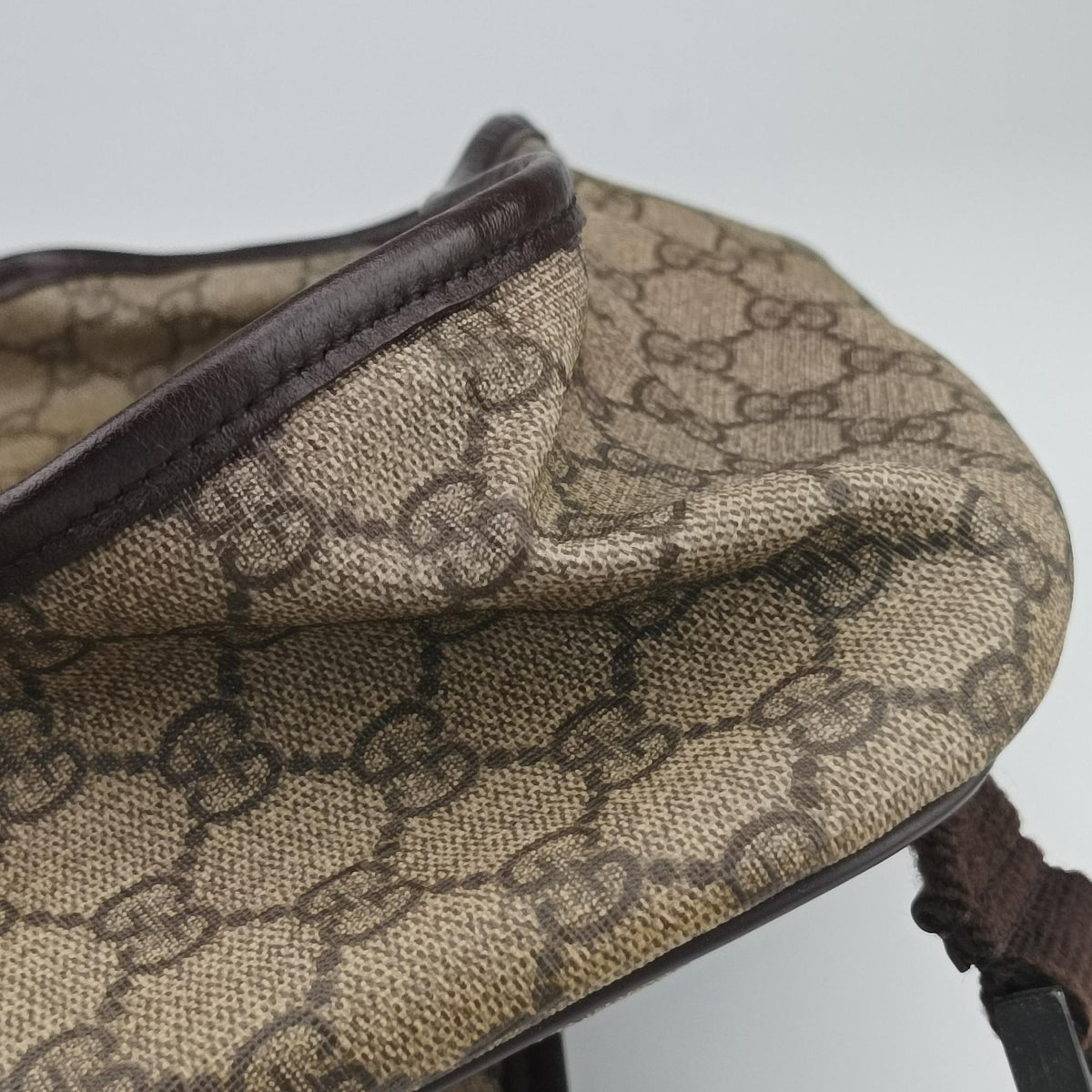 Pre-owned Gucci GG Plus Messenger Brown PVC coated canvas×Leather 201732 shoulderbag | stylenewstar
