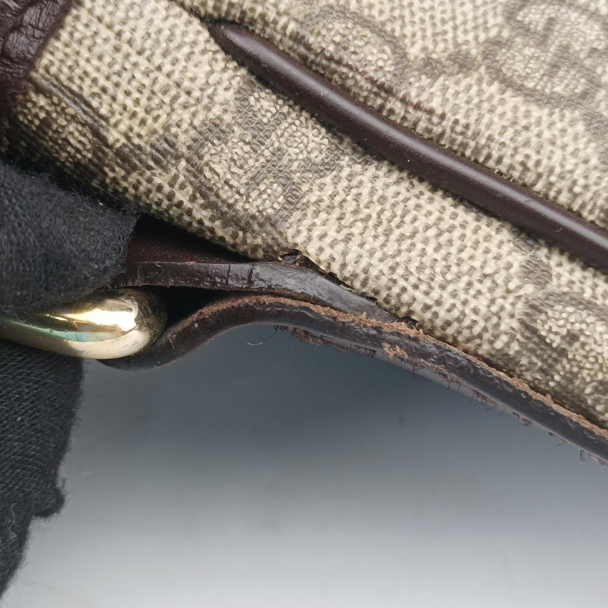 Pre-owned Gucci GG Plus Messenger Brown PVC coated canvas×Leather 201732 shoulderbag | stylenewstar