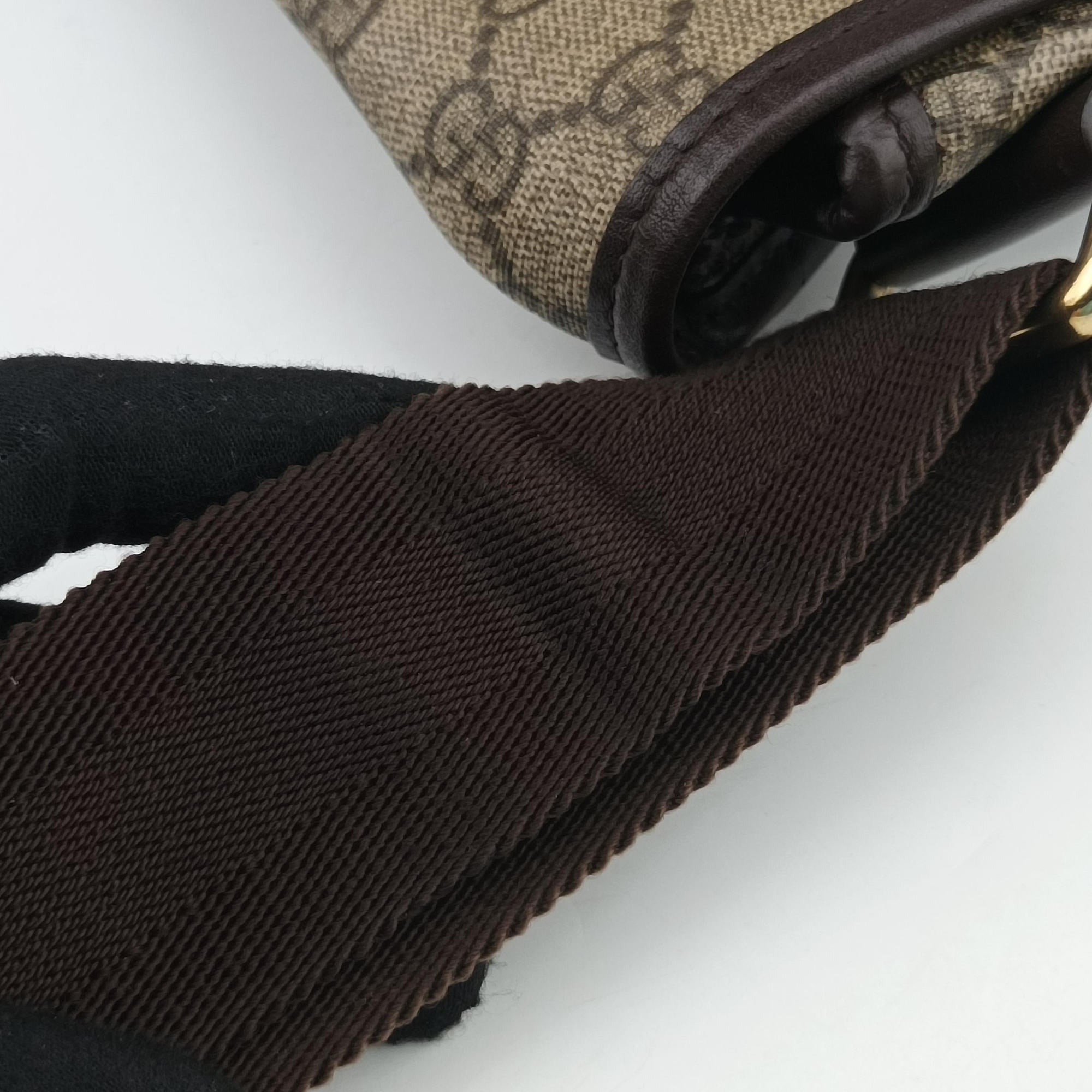 Pre-owned Gucci GG Plus Messenger Brown PVC coated canvas×Leather 201732 shoulderbag | stylenewstar