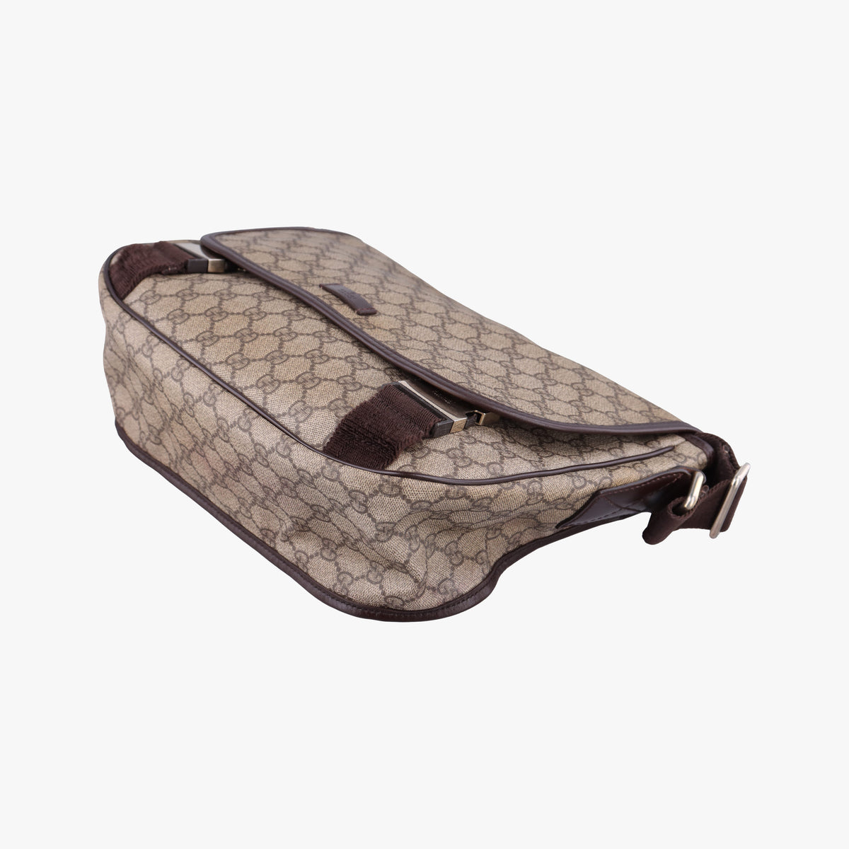 Pre-owned Gucci GG Plus Messenger Brown PVC coated canvas×Leather 201732 shoulderbag | stylenewstar