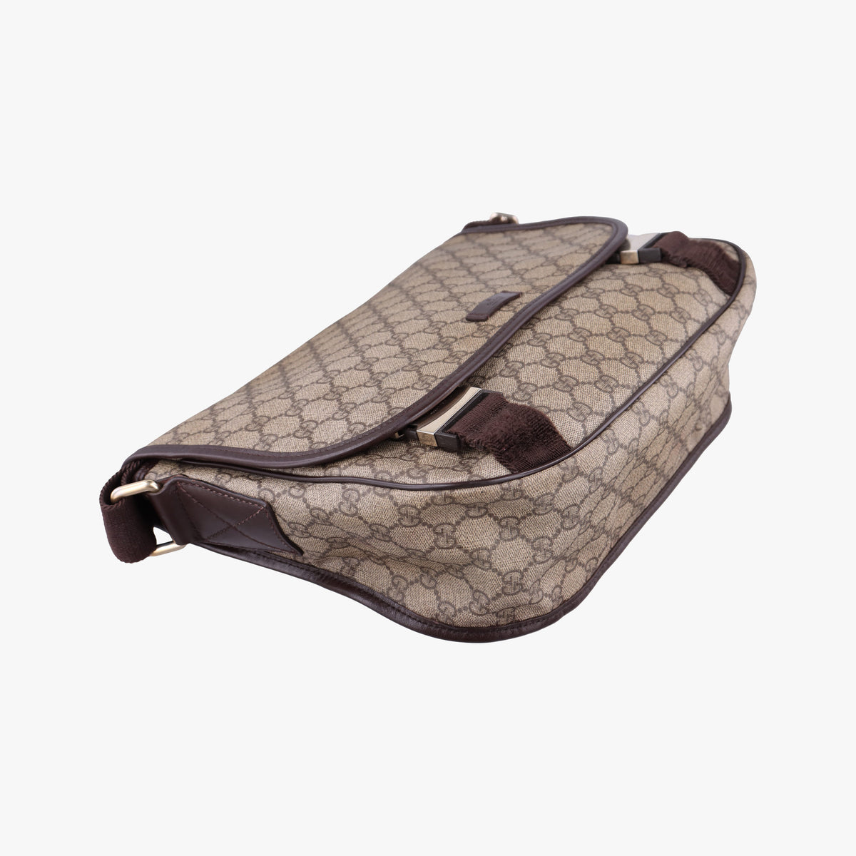 Pre-owned Gucci GG Plus Messenger Brown PVC coated canvas×Leather 201732 shoulderbag | stylenewstar