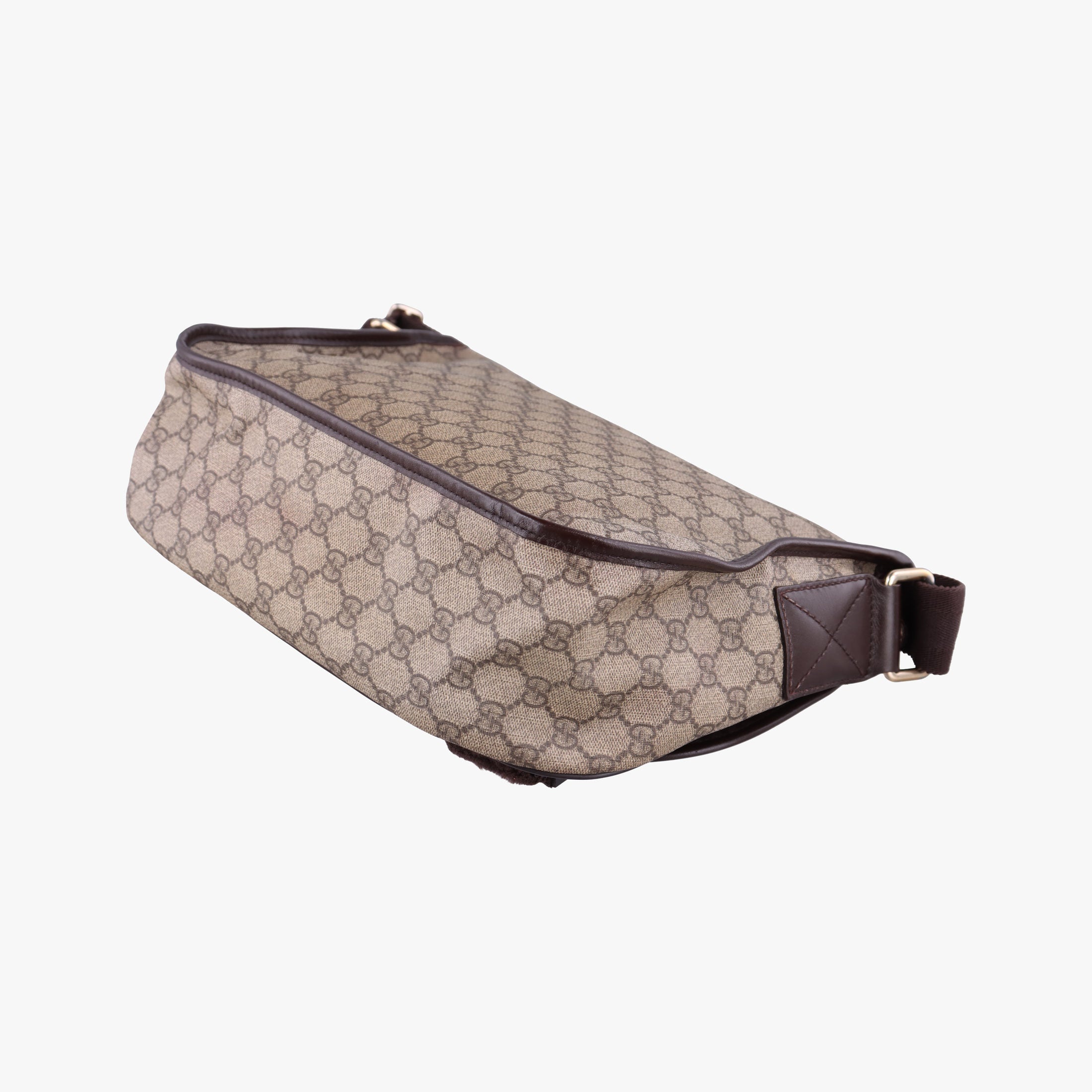 Pre-owned Gucci GG Plus Messenger Brown PVC coated canvas×Leather 201732 shoulderbag | stylenewstar