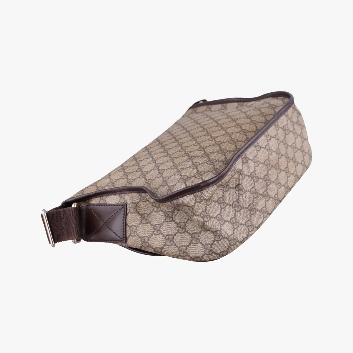 Pre-owned Gucci GG Plus Messenger Brown PVC coated canvas×Leather 201732 shoulderbag | stylenewstar