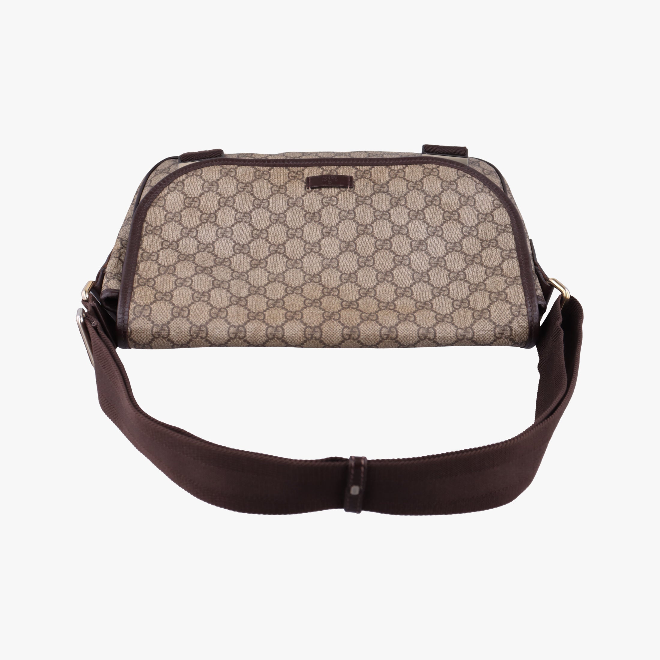 Pre-owned Gucci GG Plus Messenger Brown PVC coated canvas×Leather 201732 shoulderbag | stylenewstar