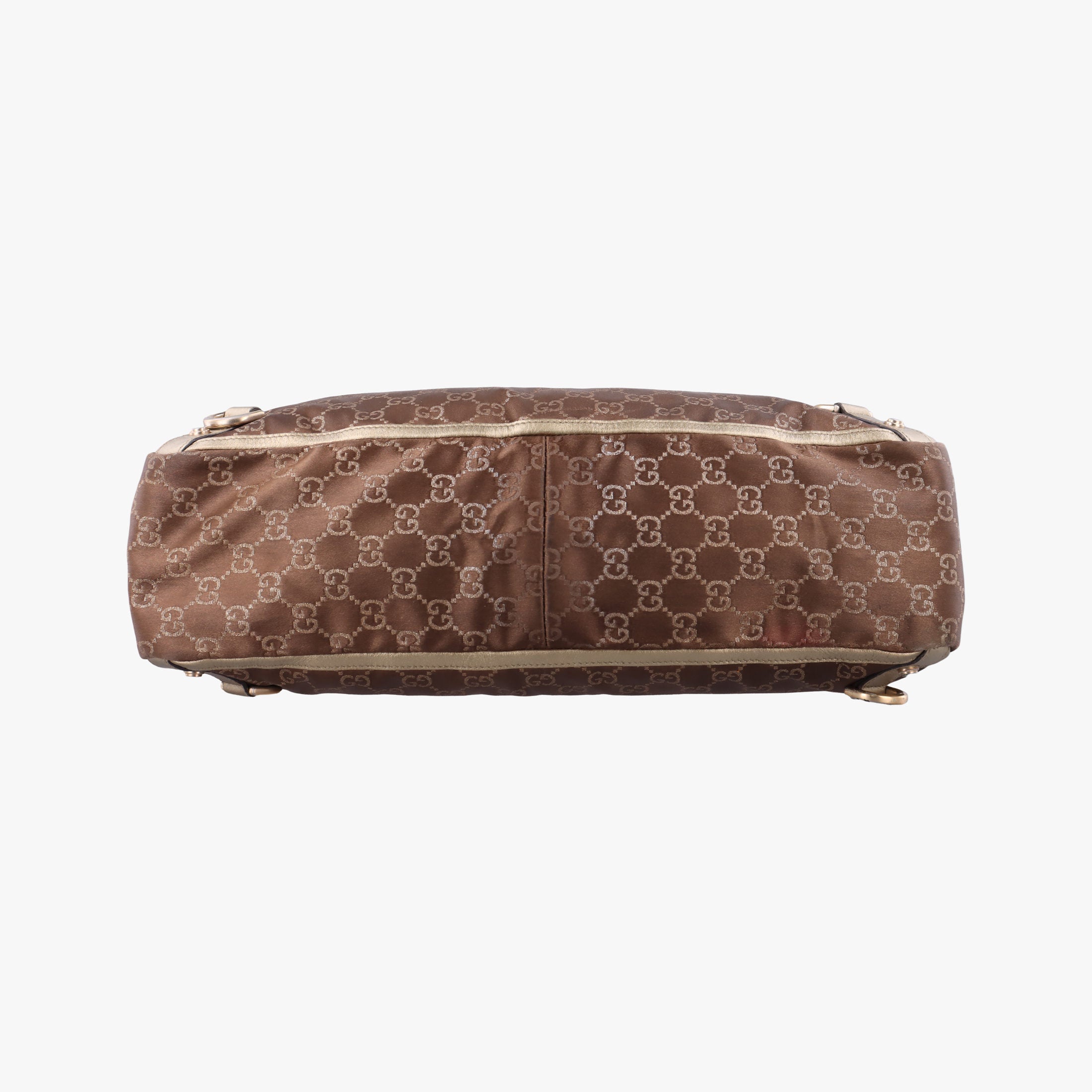 Vintage Gucci Abbey line Brown × Gold Leather×canvas 141472 shoulderbag | stylenewstar