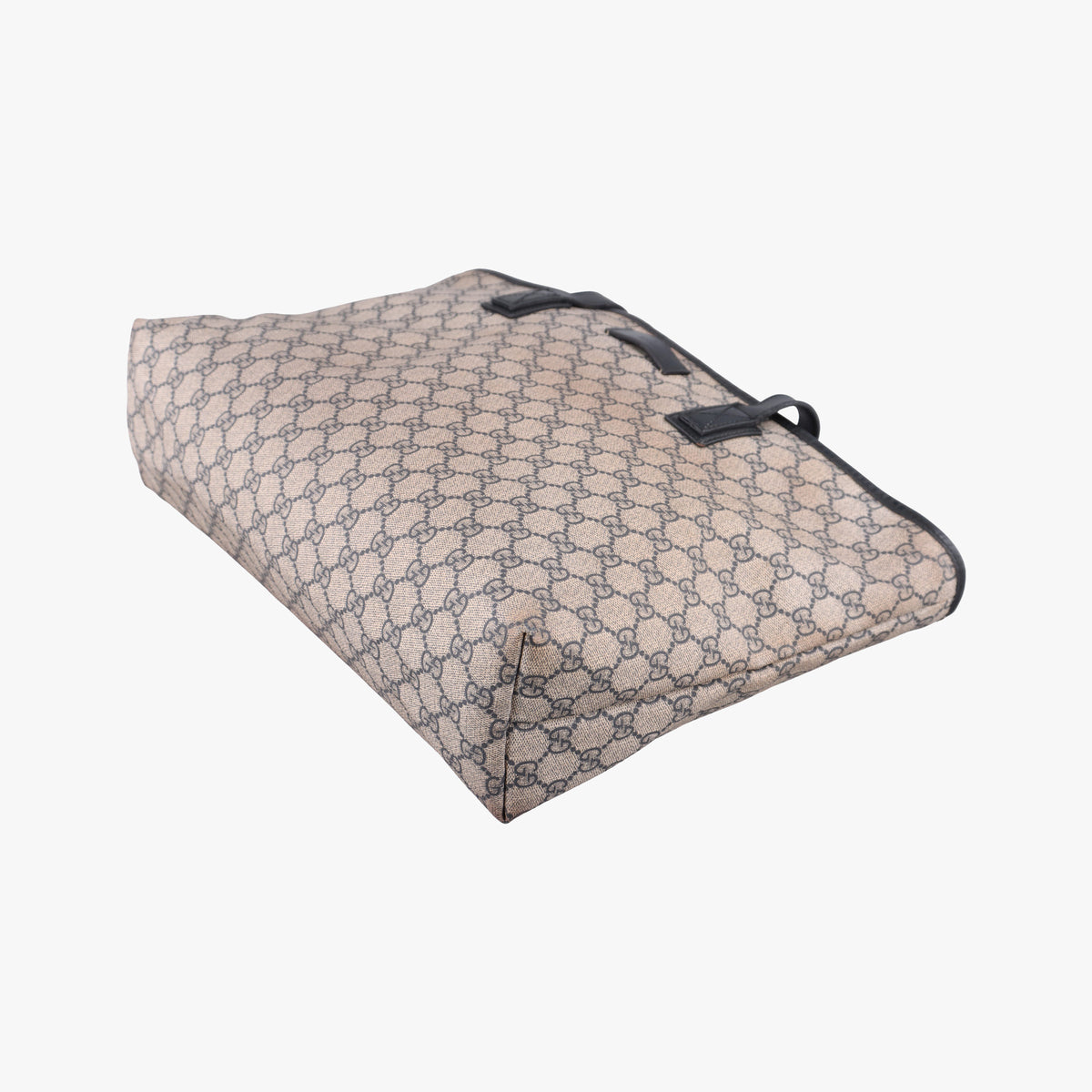 Pre-owned Gucci GG Supreme Brown×Navy PVC coated canvas×Leather 211137 shoulderbag | stylenewstar