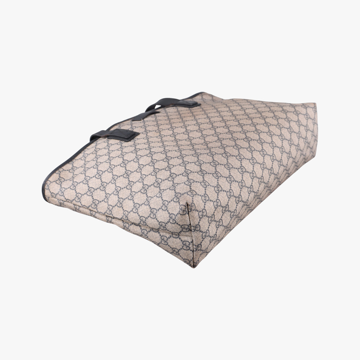 Pre-owned Gucci GG Supreme Brown×Navy PVC coated canvas×Leather 211137 shoulderbag | stylenewstar
